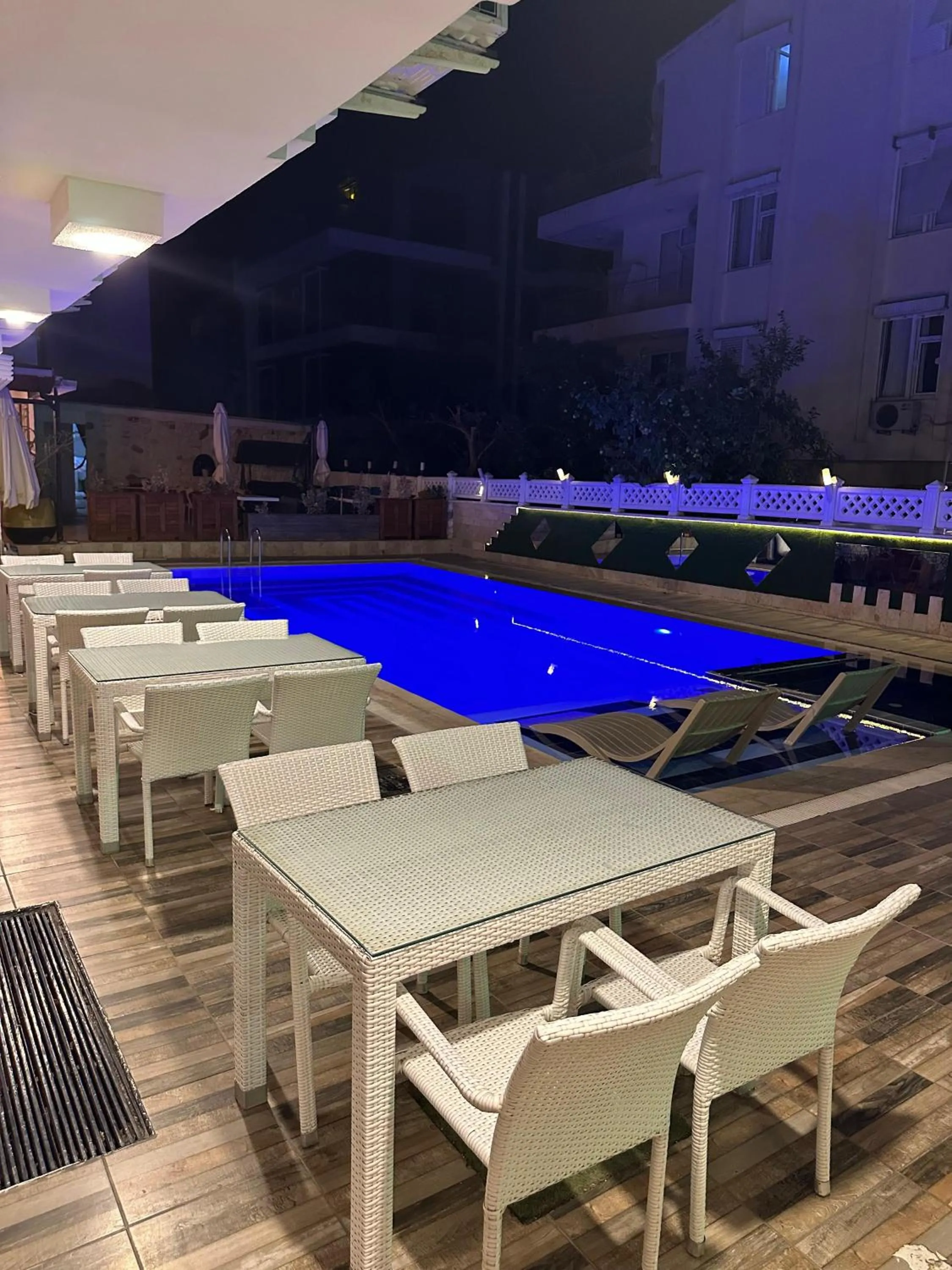 Pool view in NFK The House Hotel