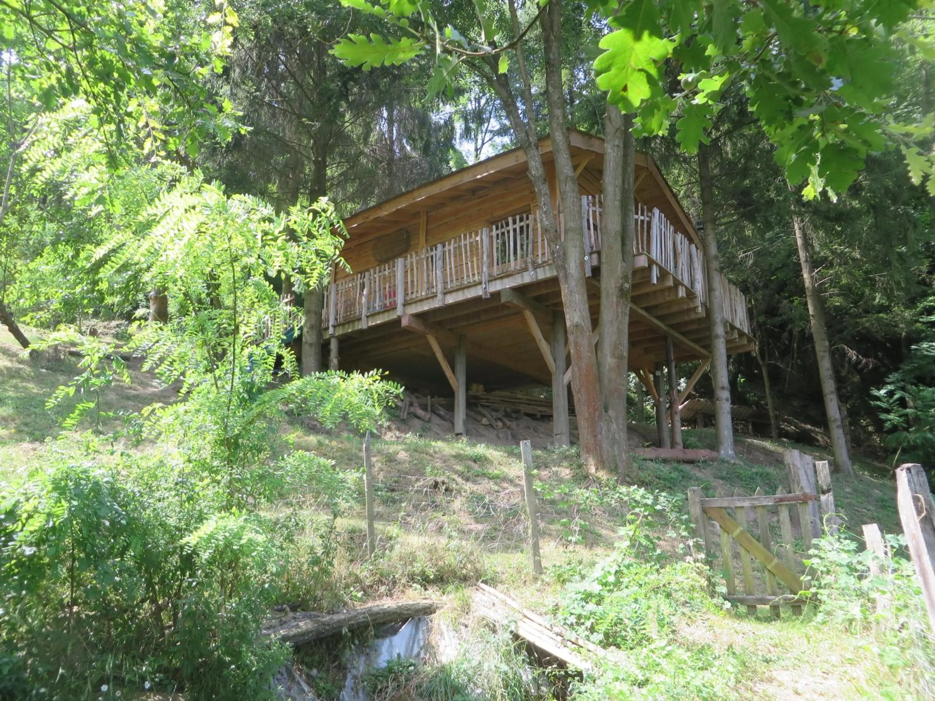 Balcony/Terrace in La Cabane aux Sapins