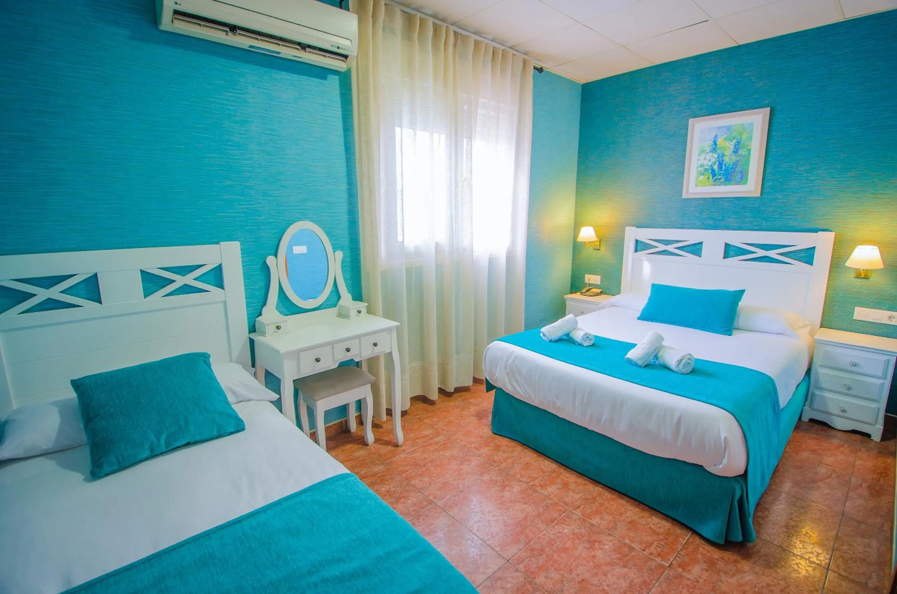 Bedroom, Bed in Hotel Solymar