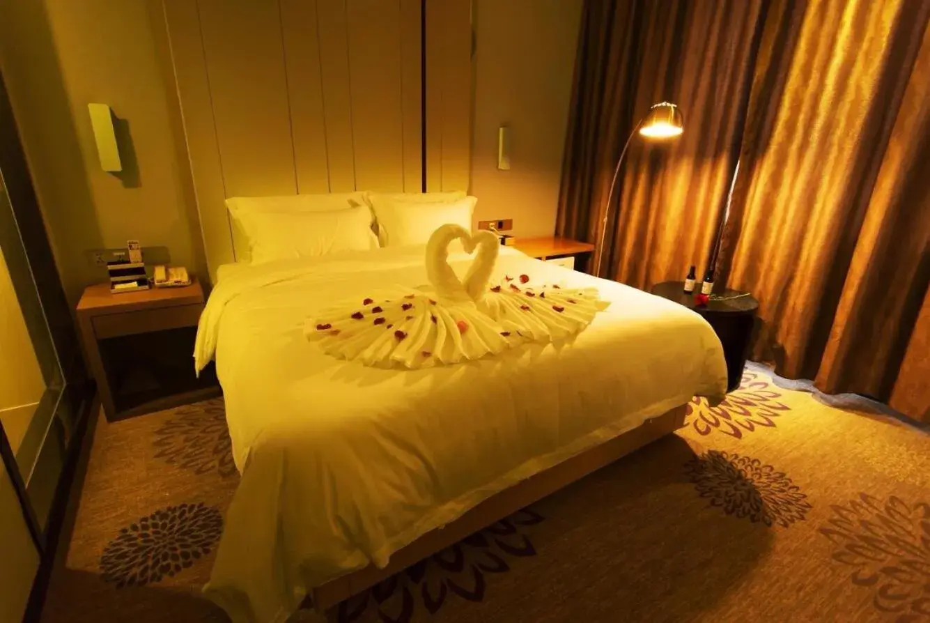 Bed in Lavande Hotel Suzhou Guanqian Bed in Lavande Hotel Suzhou Guanqian