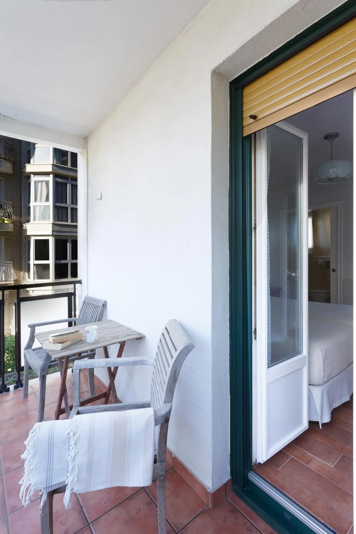 Balcony/Terrace in Pensión Zarauz Playa