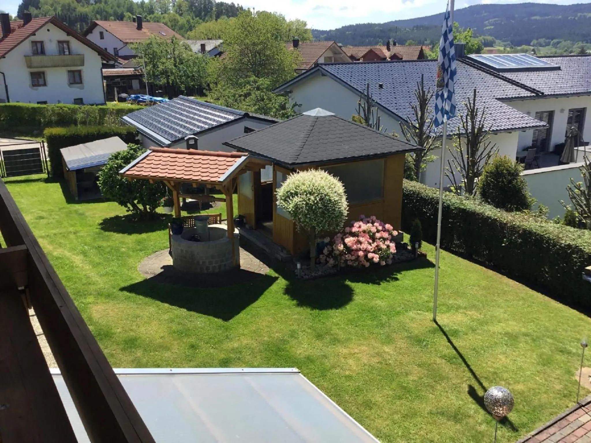 Garden in Ferienwohnungen Schellein