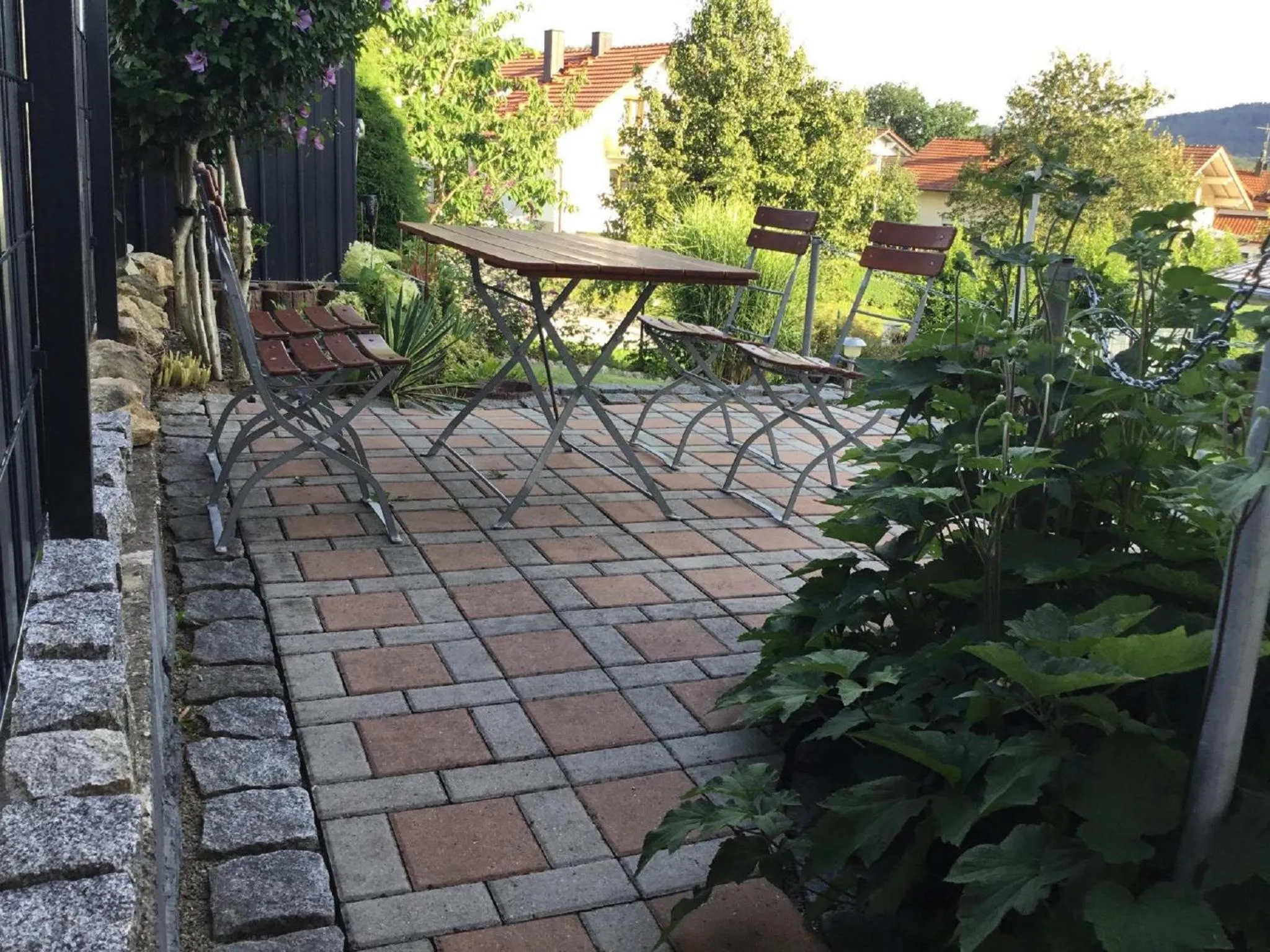 Garden in Ferienwohnungen Schellein