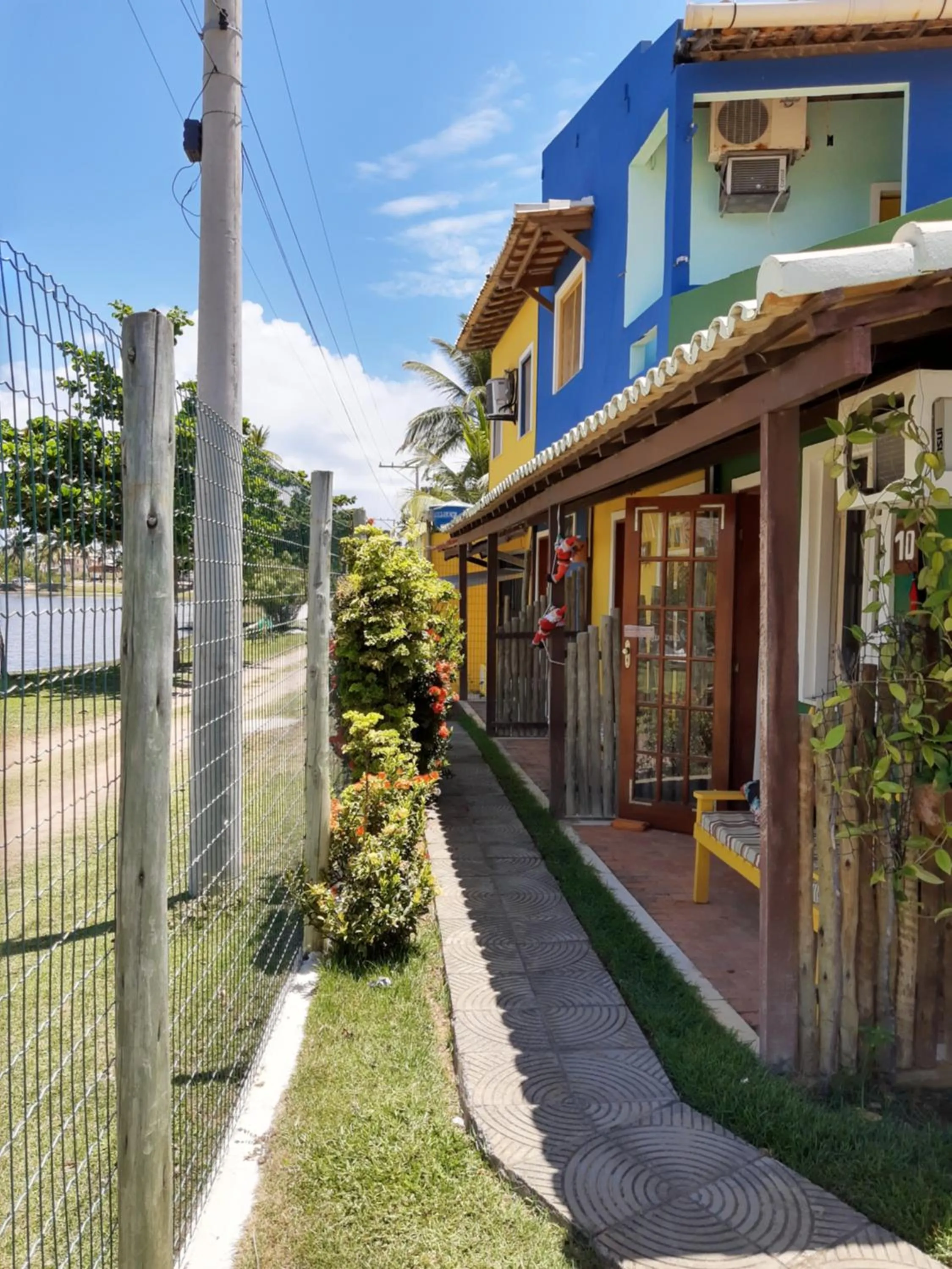Garden view in Encantos Pousada