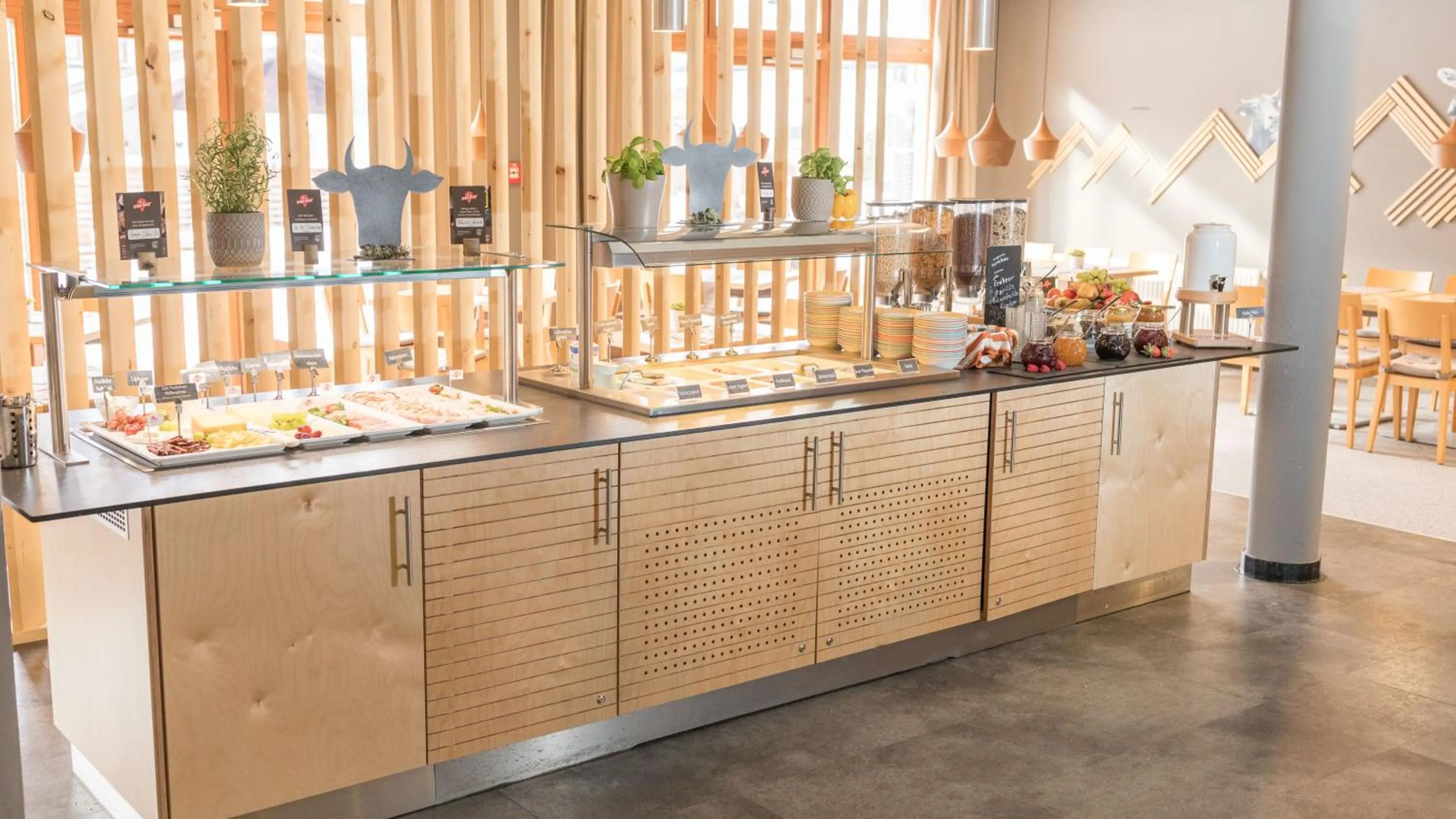 Buffet breakfast in JUFA Hotel Montafon