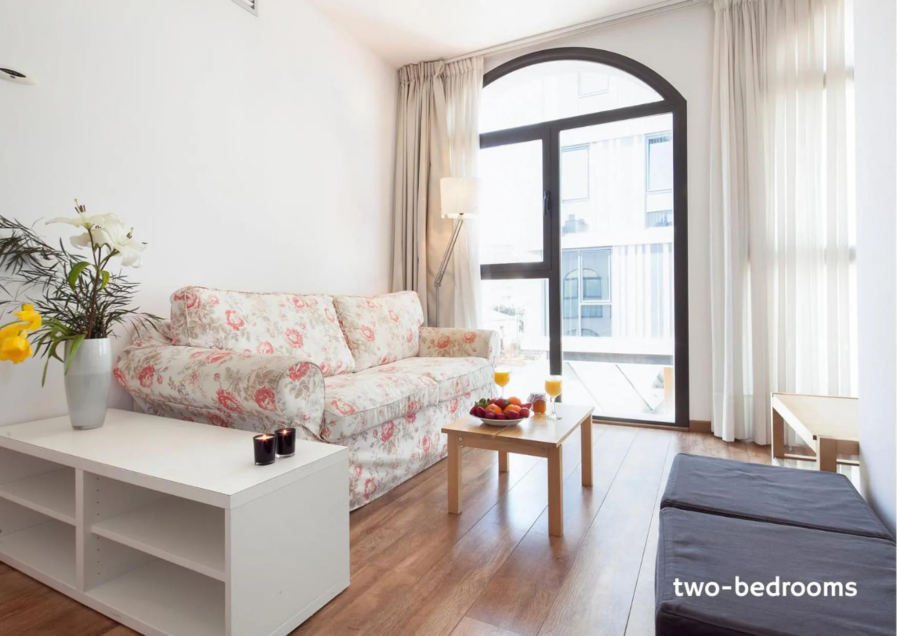 Living room, Bed in Inside Barcelona Apartments Sants