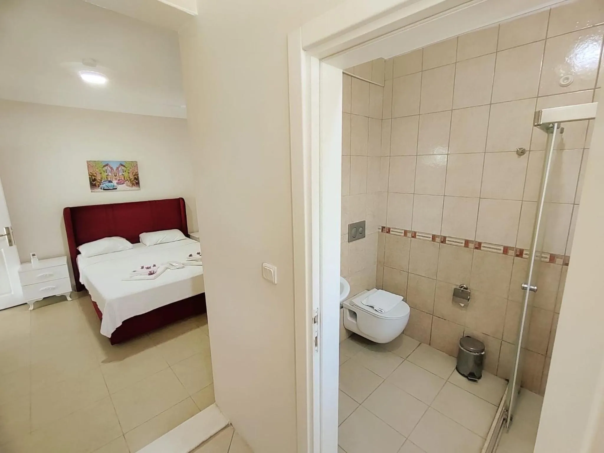 Toilet, Bed in Bucak Apart Hotel Göcek & Beach