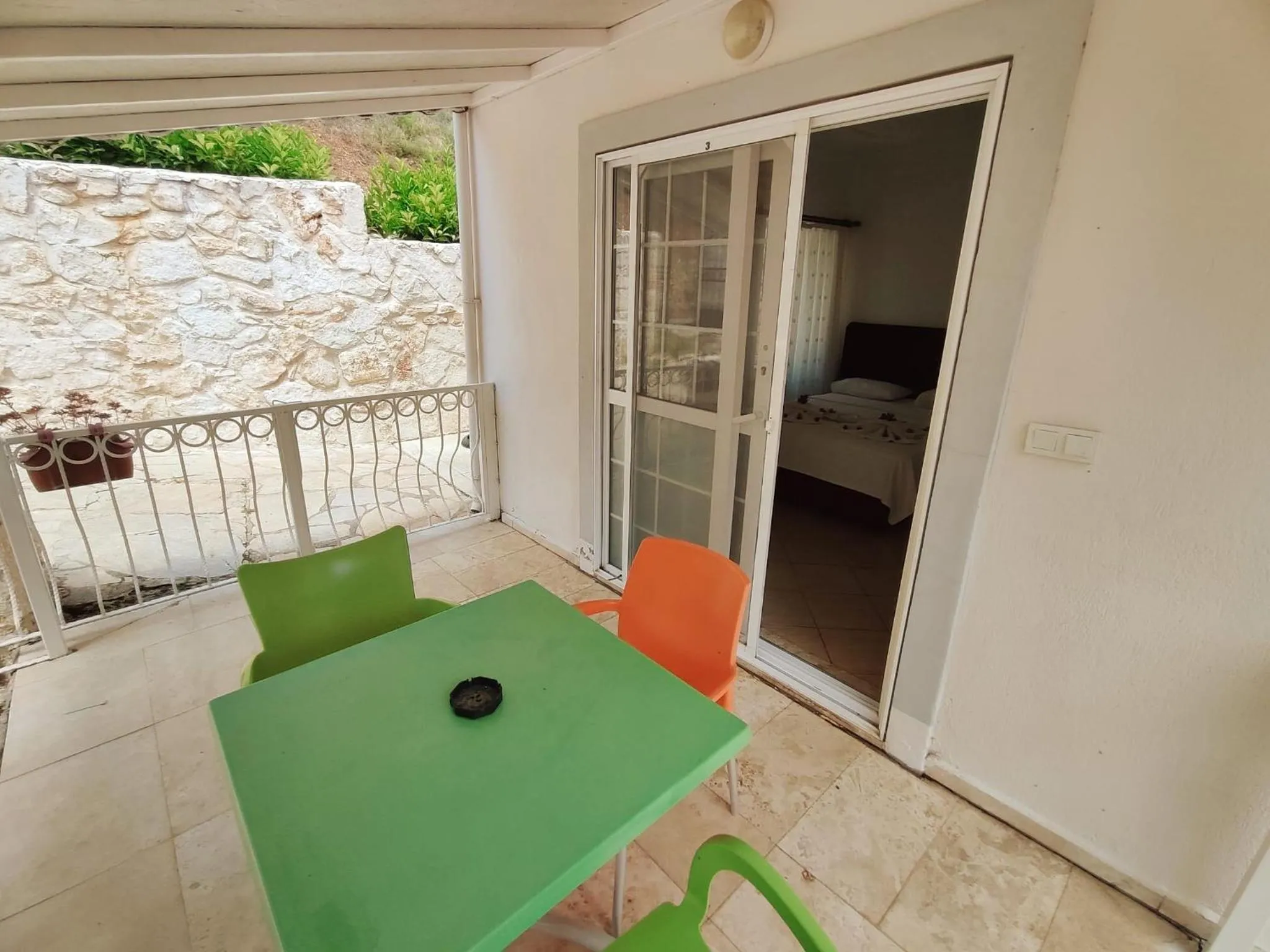 Balcony/Terrace in Bucak Apart Hotel Göcek & Beach