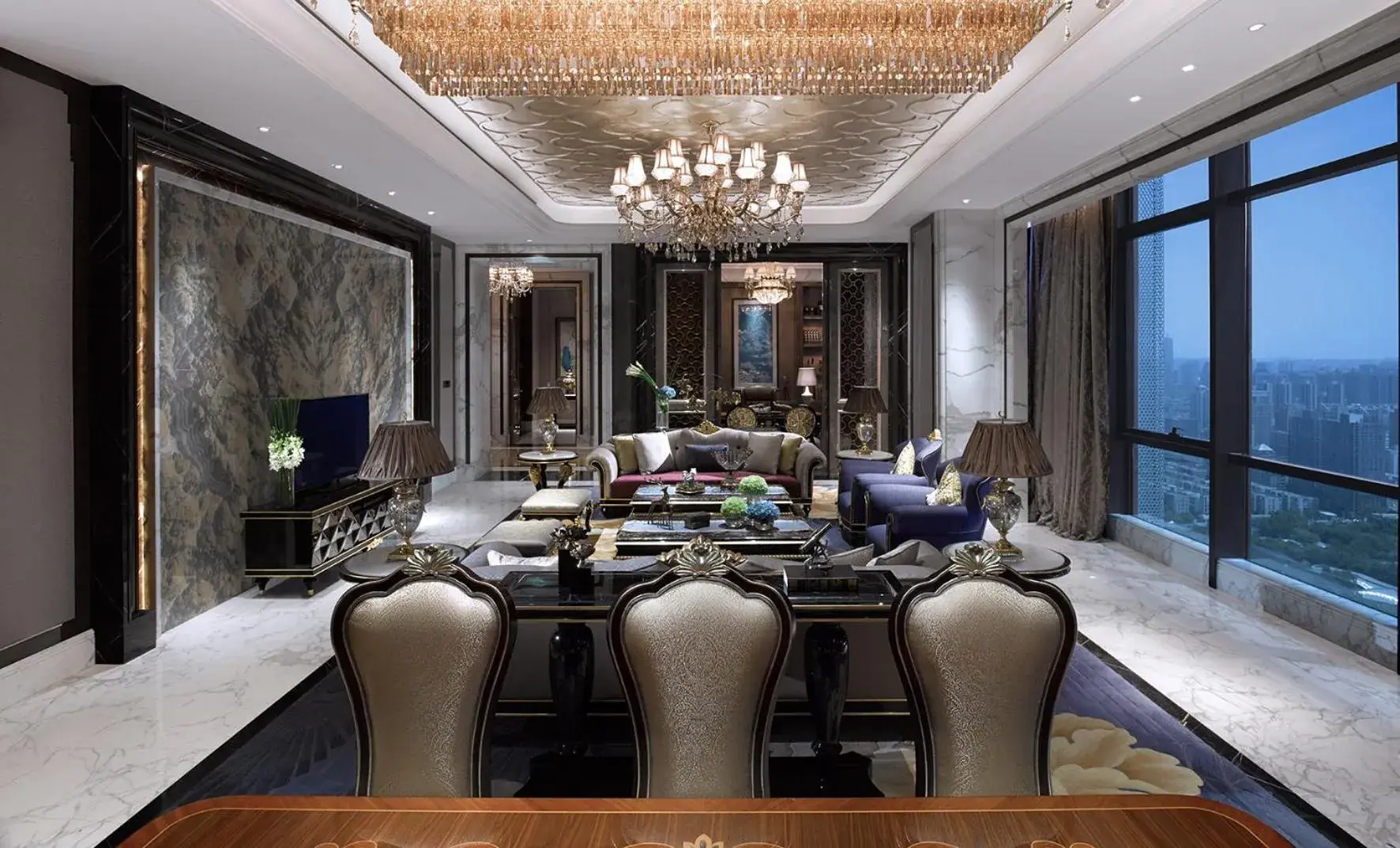 Living room in Wanda Vista Zhengzhou Living room in Wanda Vista Zhengzhou