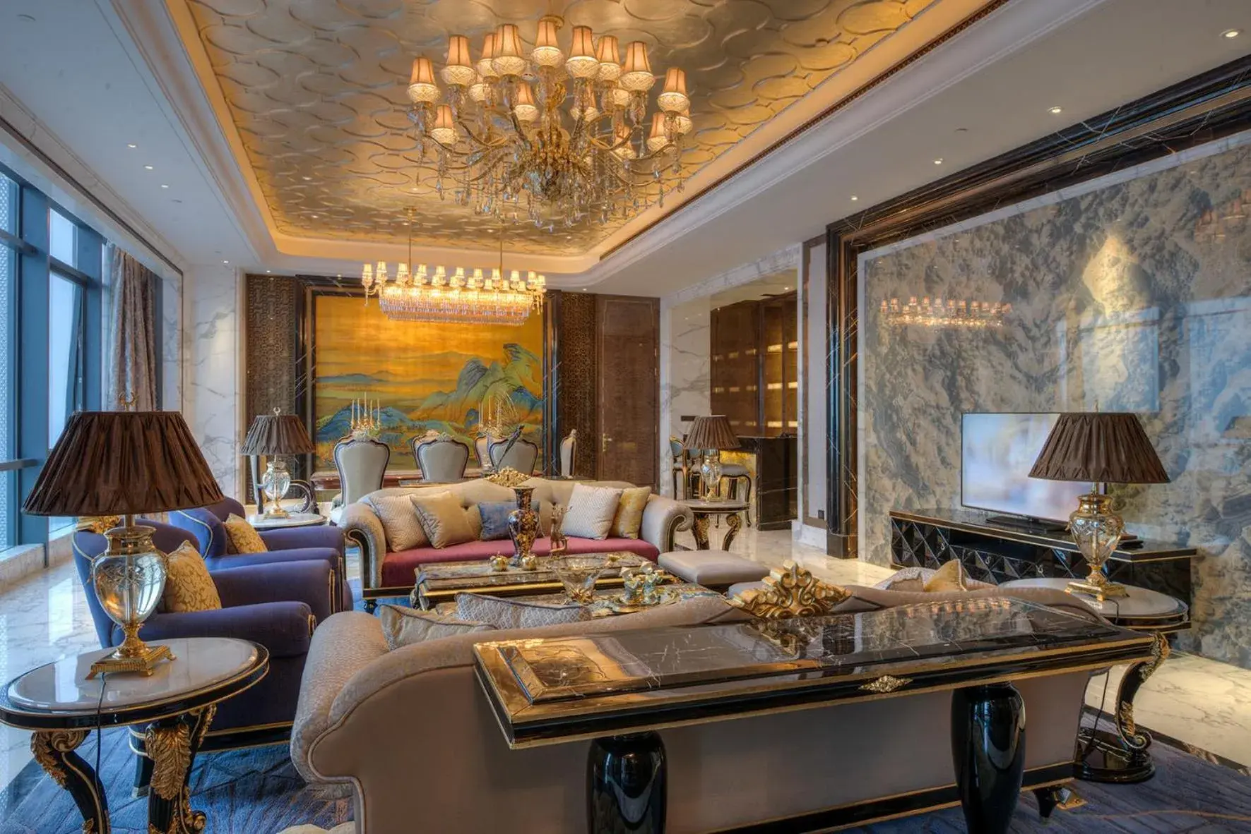 Living room in Wanda Vista Zhengzhou Living room in Wanda Vista Zhengzhou