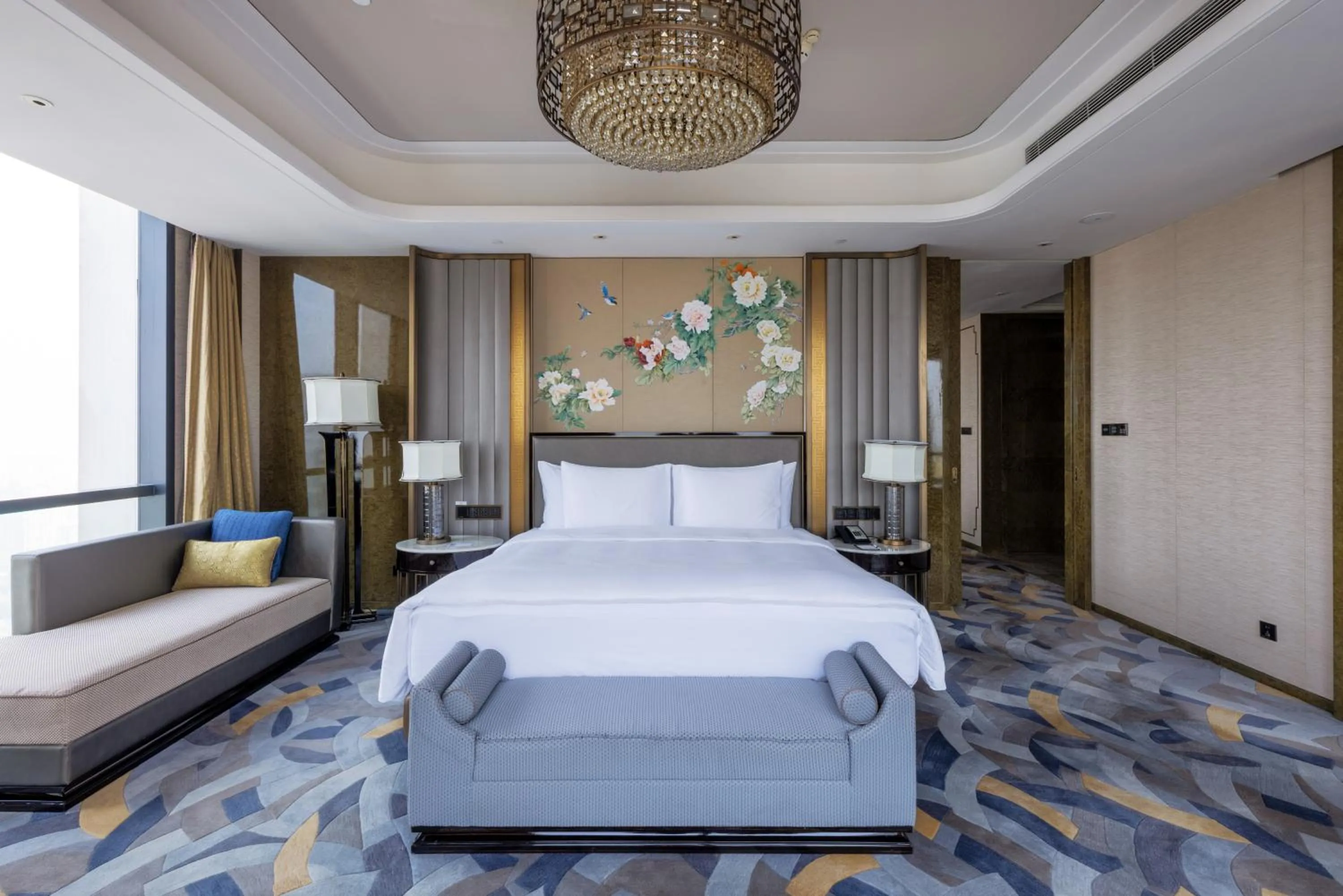 Bedroom, Bed in Wanda Vista Zhengzhou