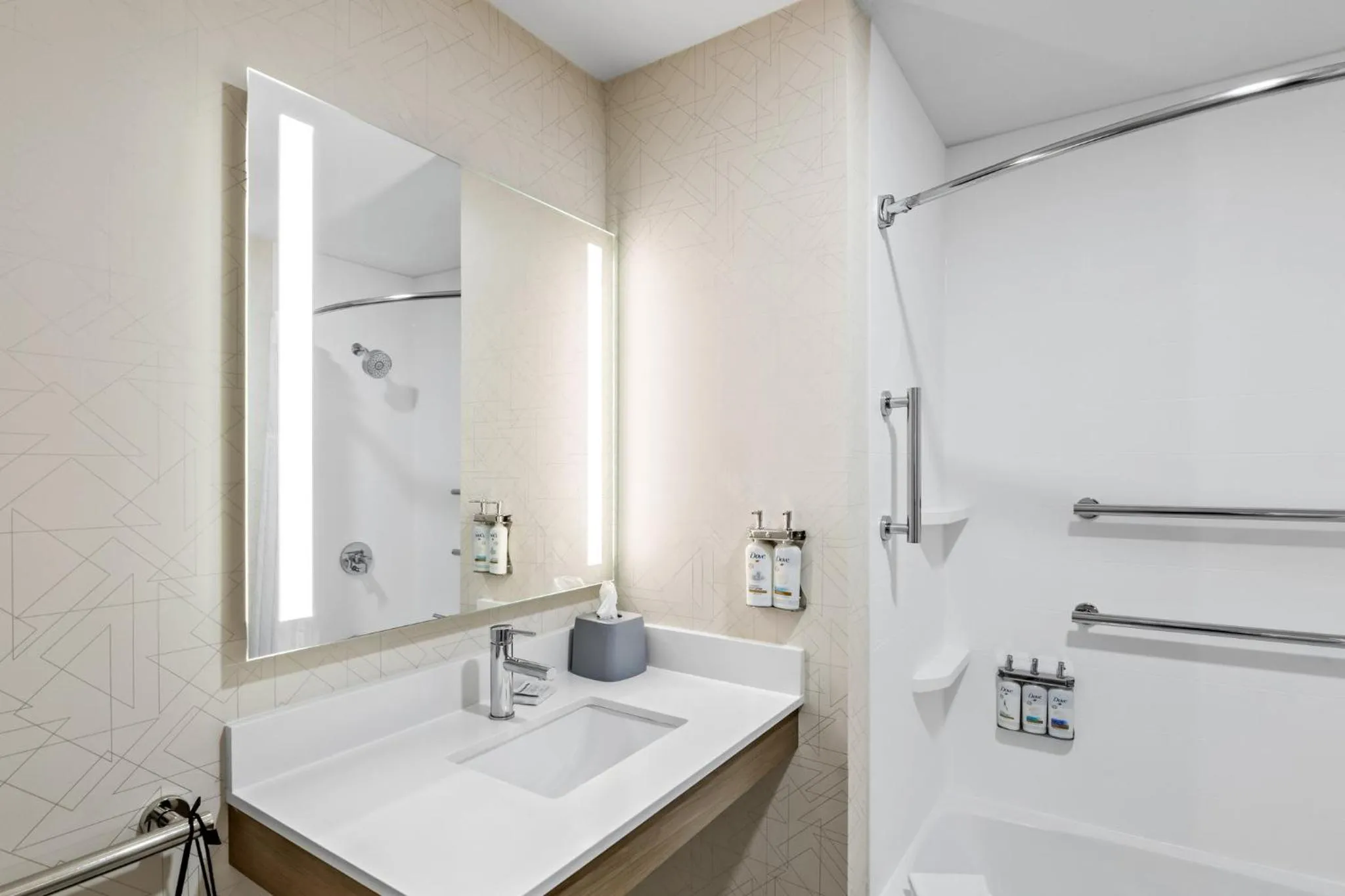 Bathroom in Holiday Inn Express Hotel & Suites Council Bluffs - Convention Center Area by IHG