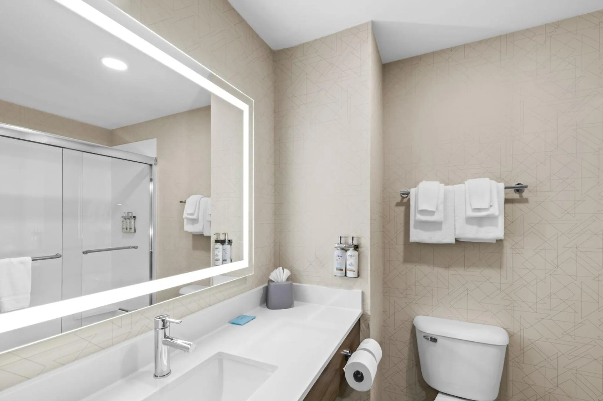 Bathroom in Holiday Inn Express Hotel & Suites Council Bluffs - Convention Center Area by IHG