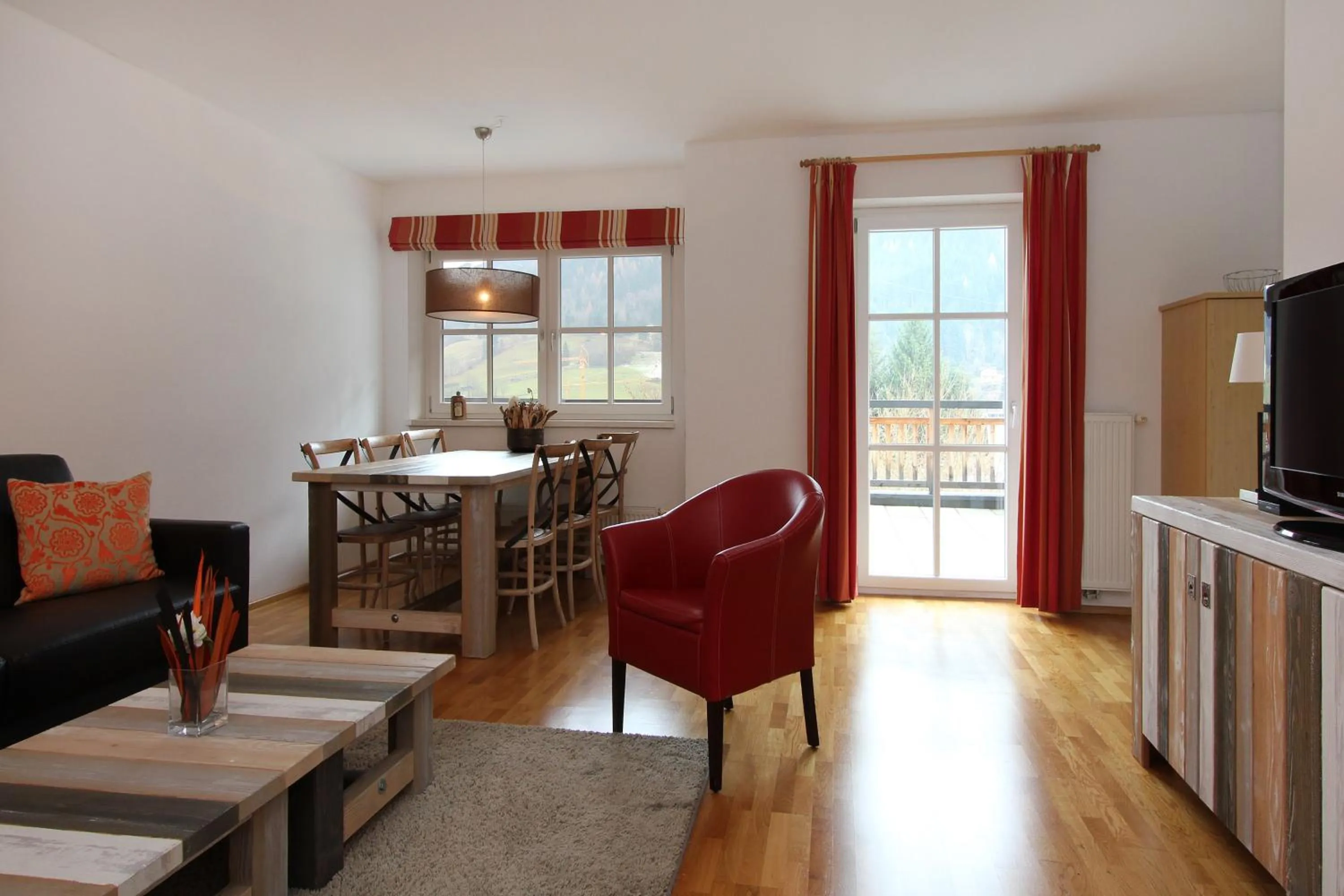 Living room in Alpine Resort by Alpin Rentals