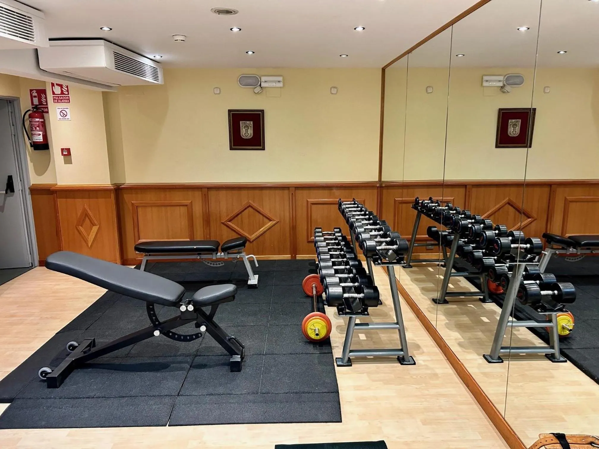 Fitness centre/facilities in Hotel Balcón de Europa