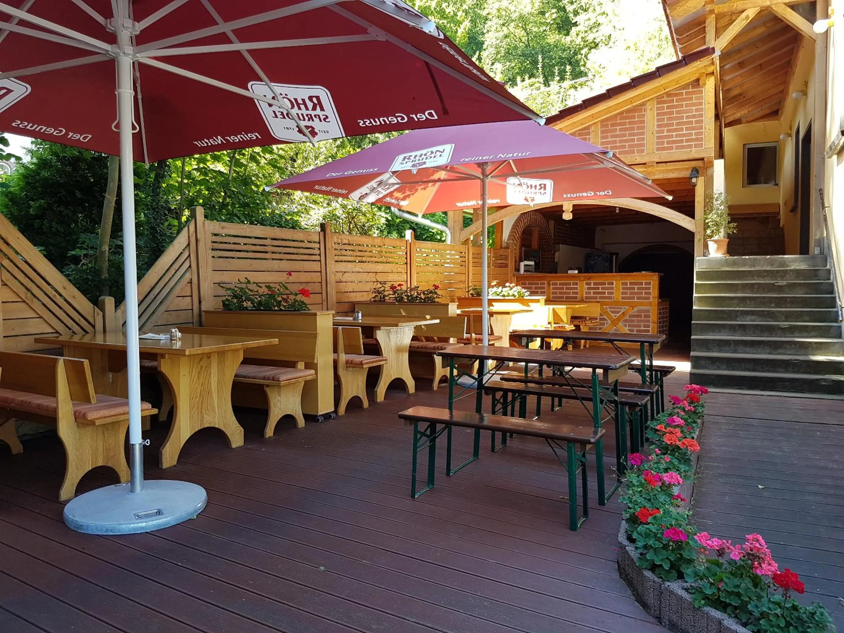 Balcony/Terrace in Hotel - Restaurant Sophienaue