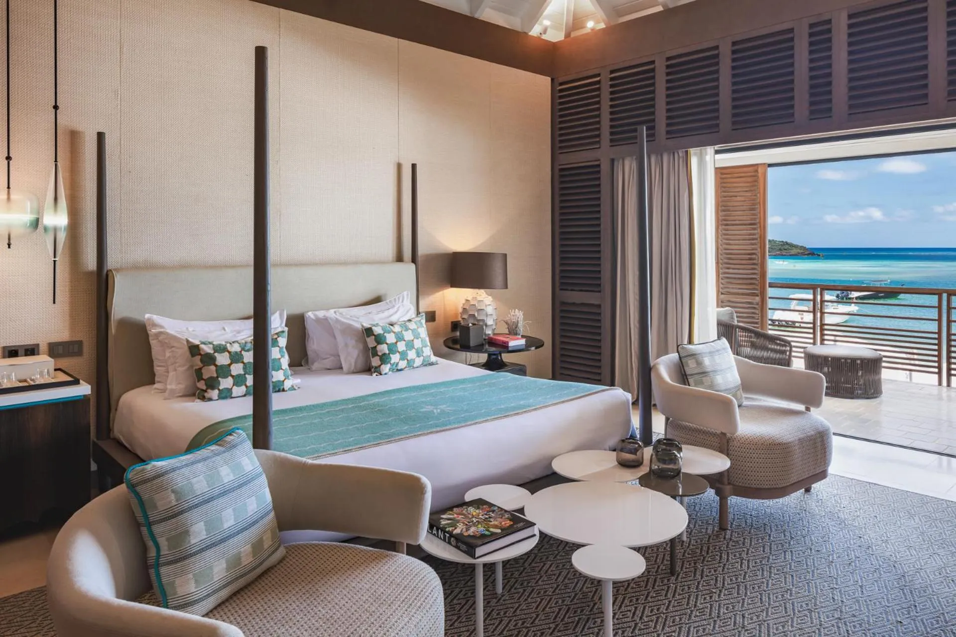 Bedroom, Bed in Le Barthélemy Hotel & Spa