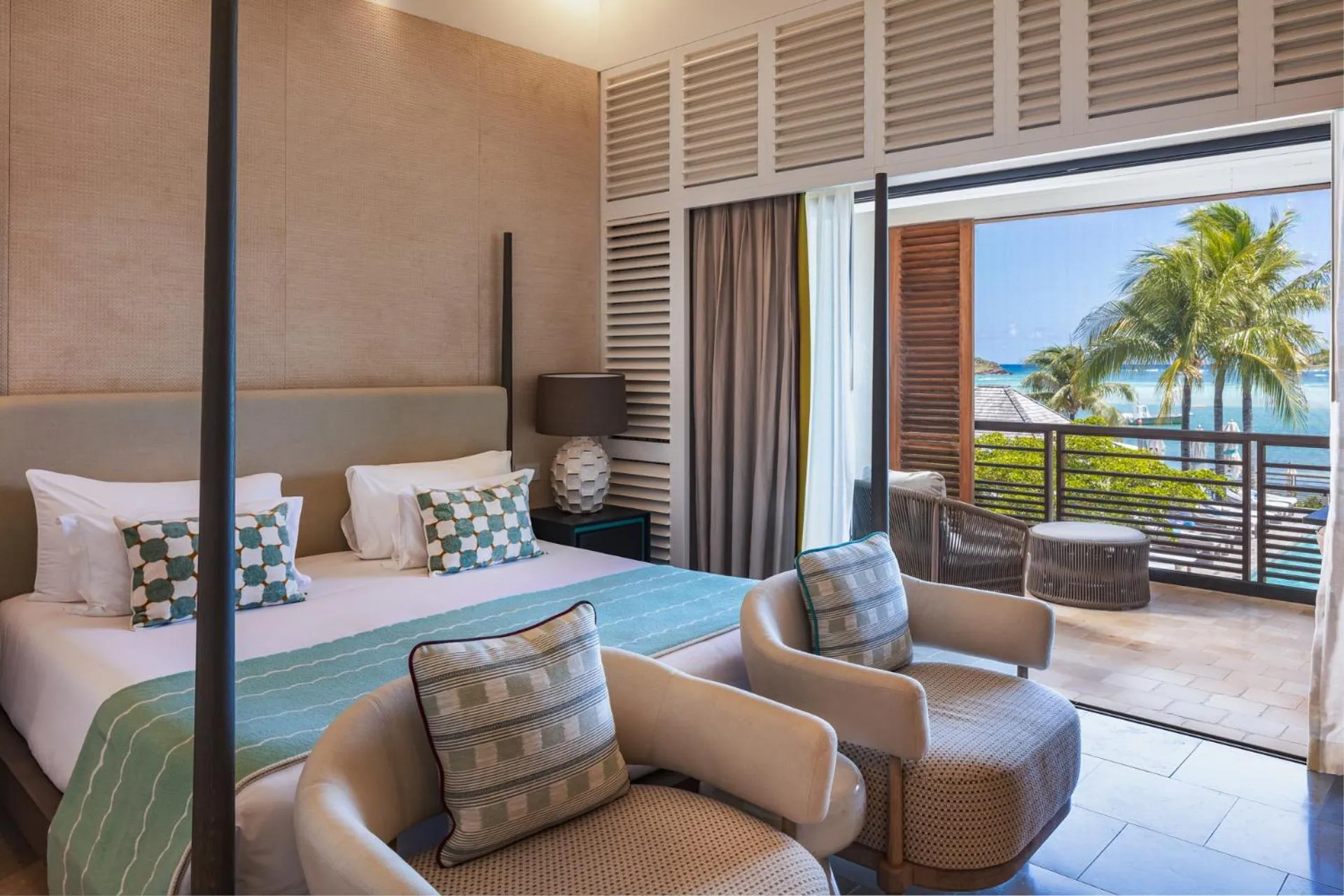 Bedroom, Bed in Le Barthélemy Hotel & Spa