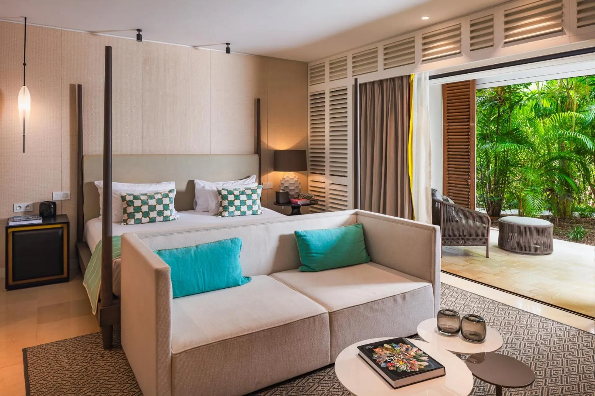 Bed in Le Barthélemy Hotel & Spa