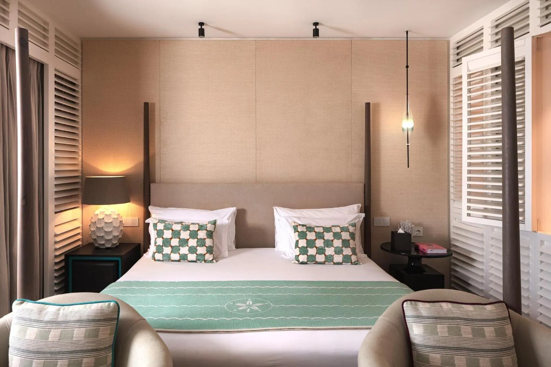 Bed in Le Barthélemy Hotel & Spa