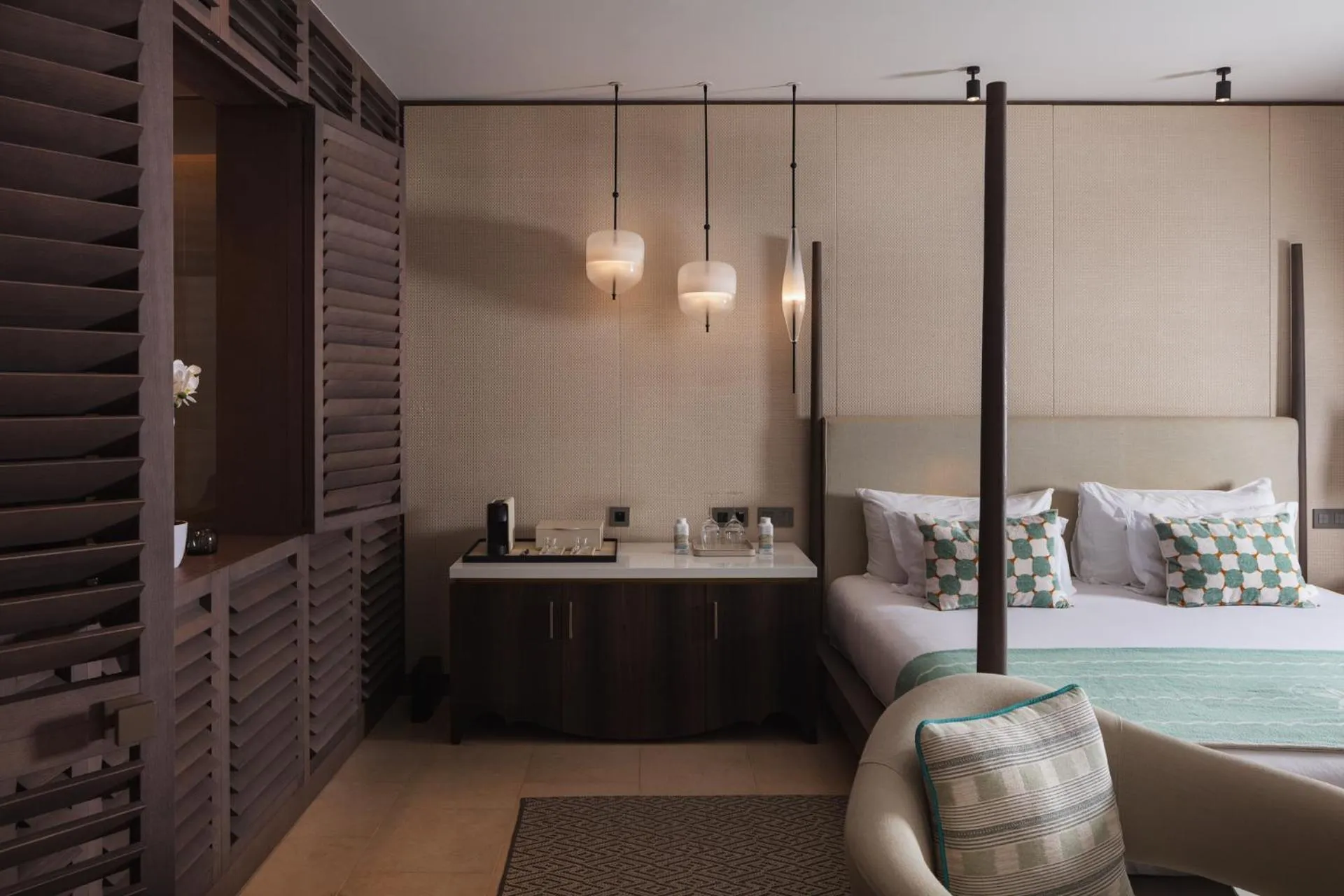 Bed in Le Barthélemy Hotel & Spa