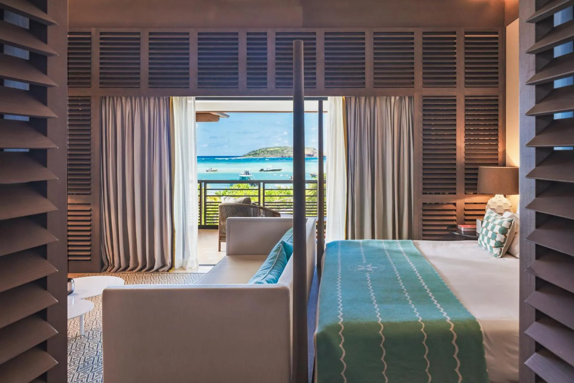 Bedroom, Bed in Le Barthélemy Hotel & Spa