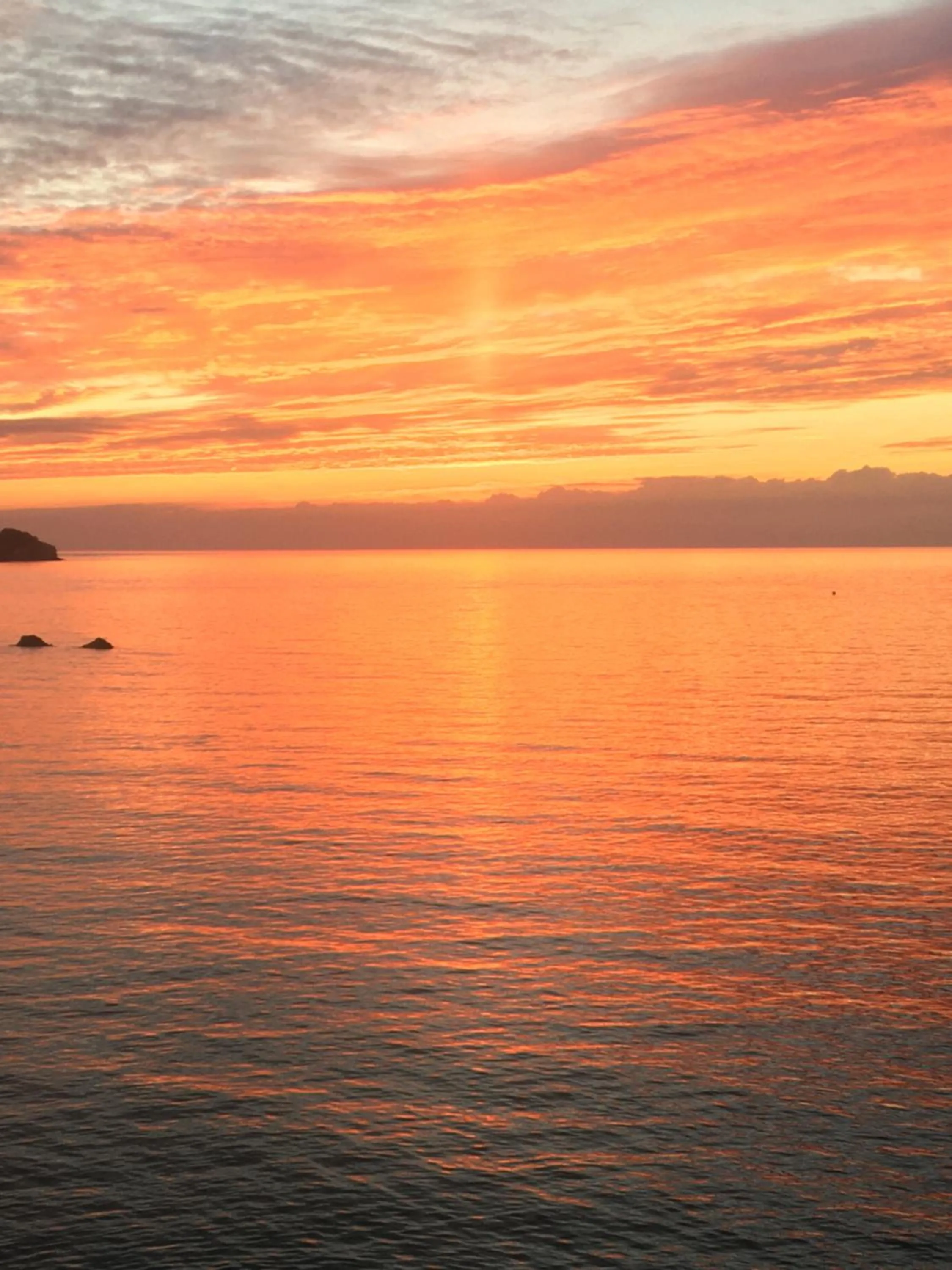 Sunset in Newberry Beach lodge