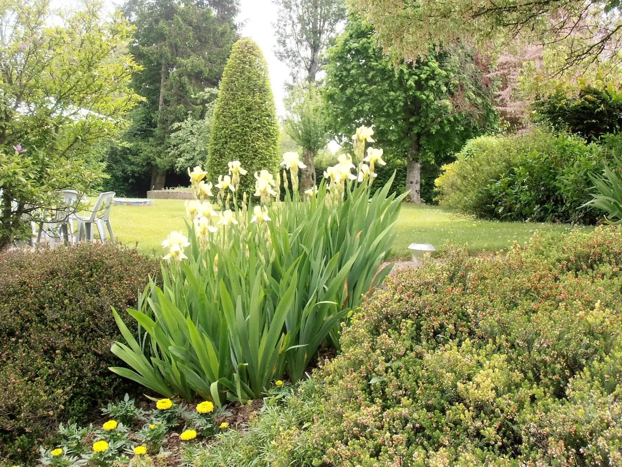 Garden view in Auberge d'Andaines