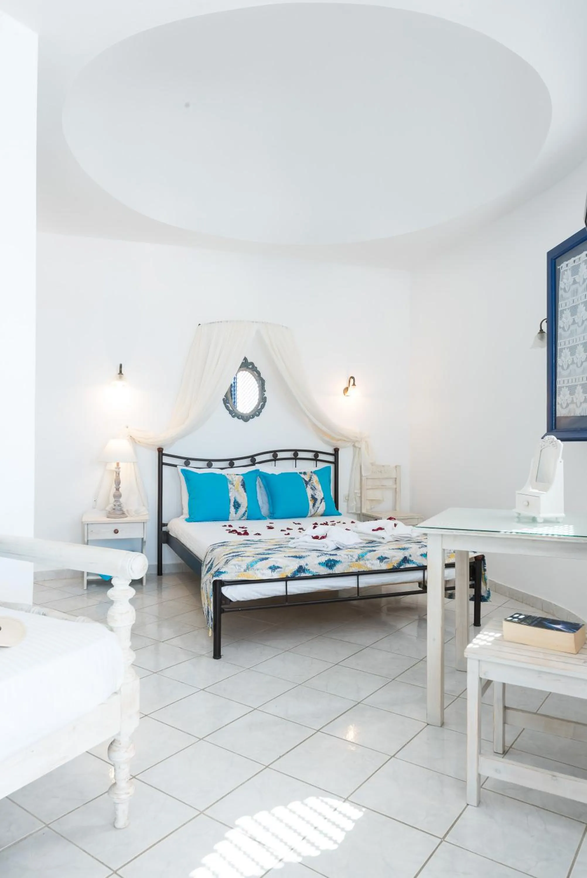 Bed in Agnadi View Villa