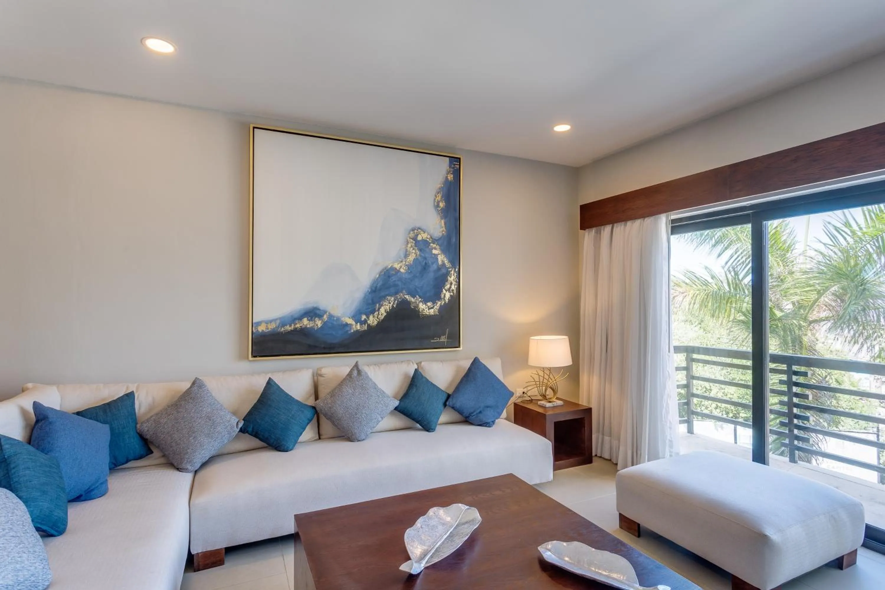 Living room, Bed in Aldea Thai by Mistik Vacation Rentals
