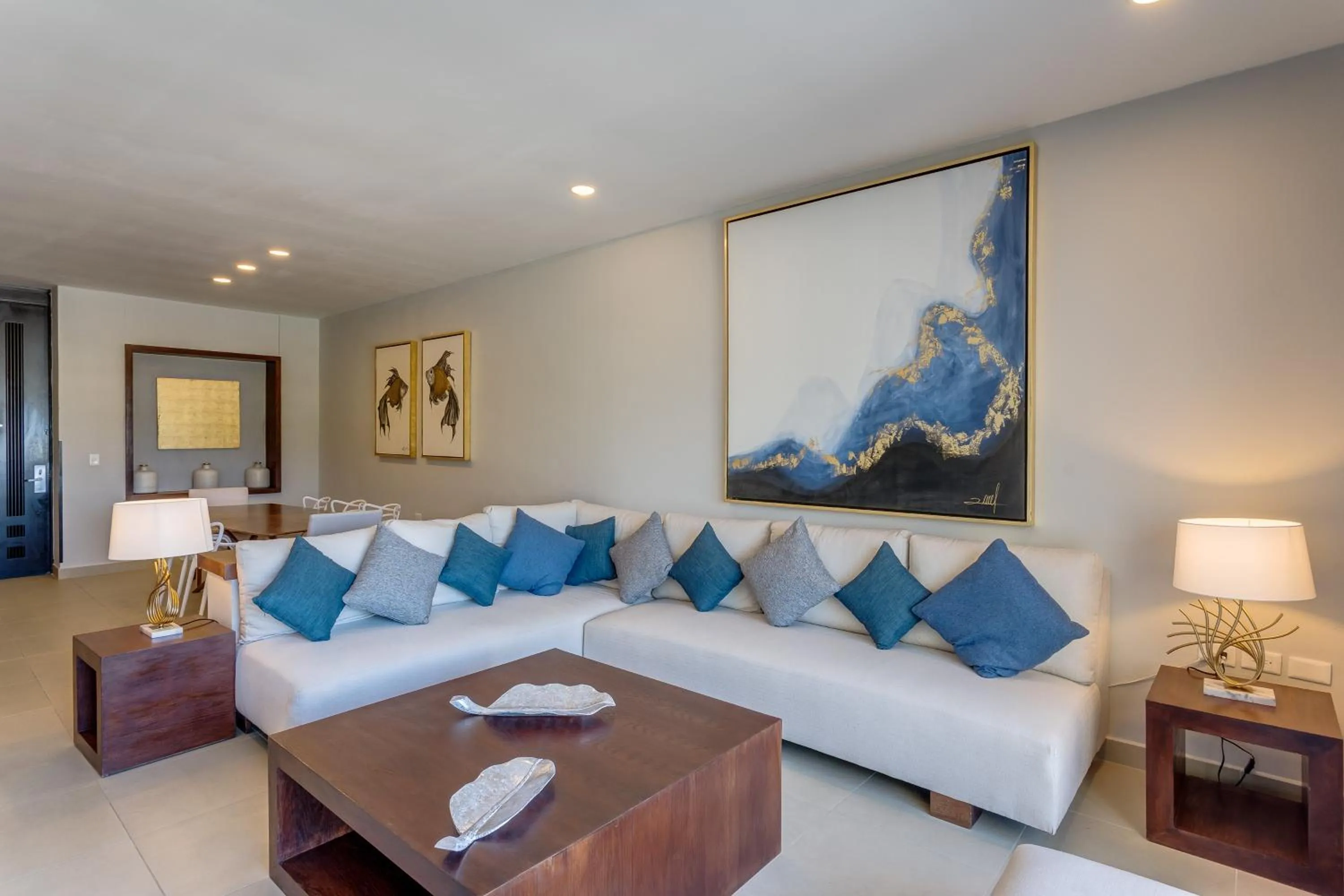 Living room, Bed in Aldea Thai by Mistik Vacation Rentals