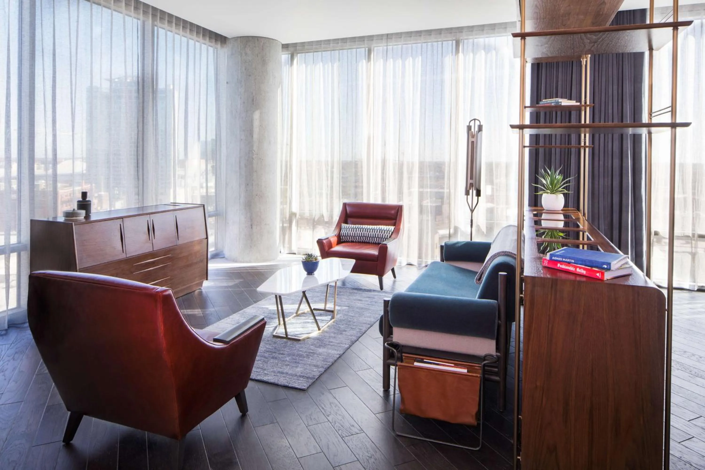 Photo of the whole room in Thompson Nashville, by Hyatt