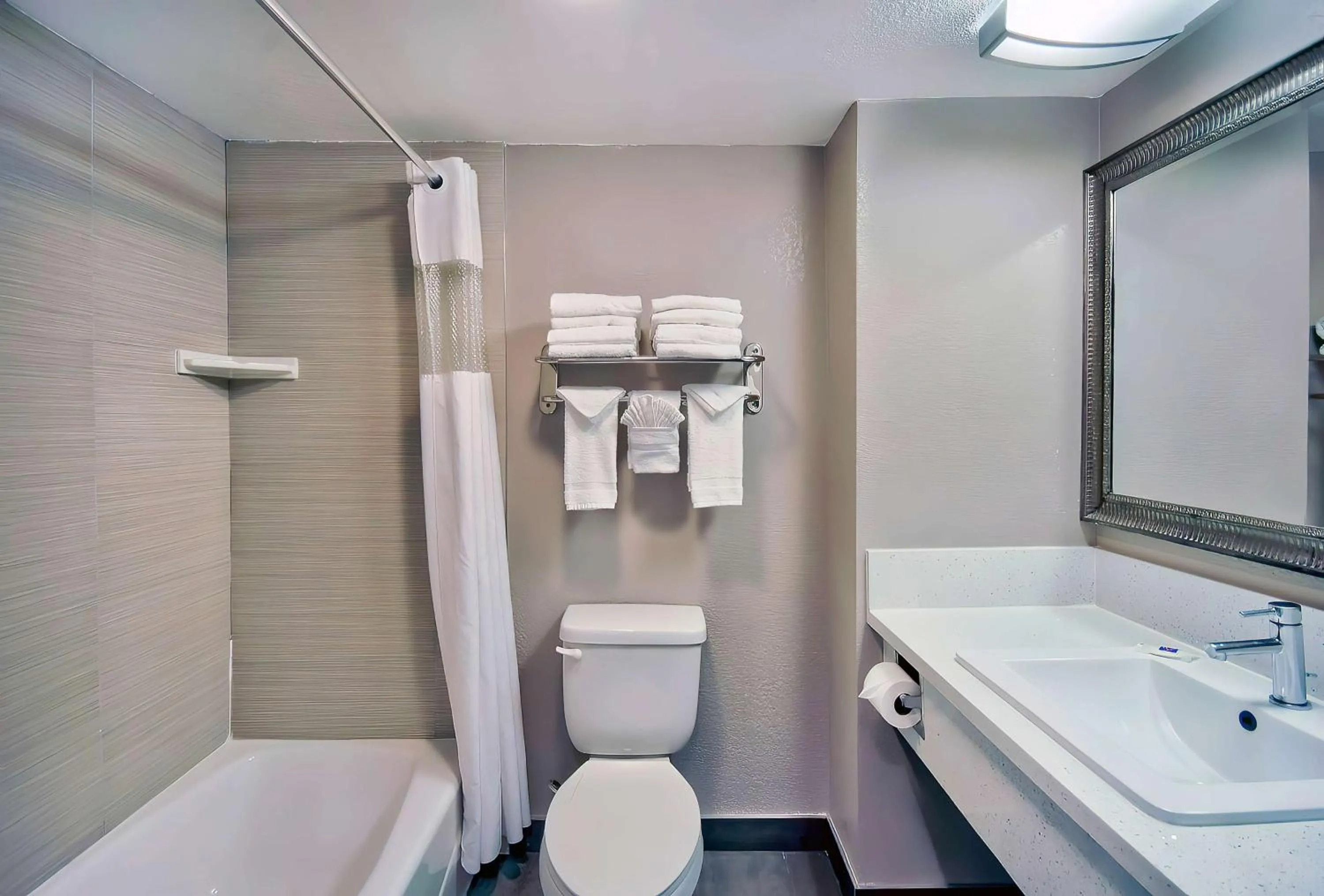 Bathroom in Studio 6 Suites Lawndale, CA South Bay