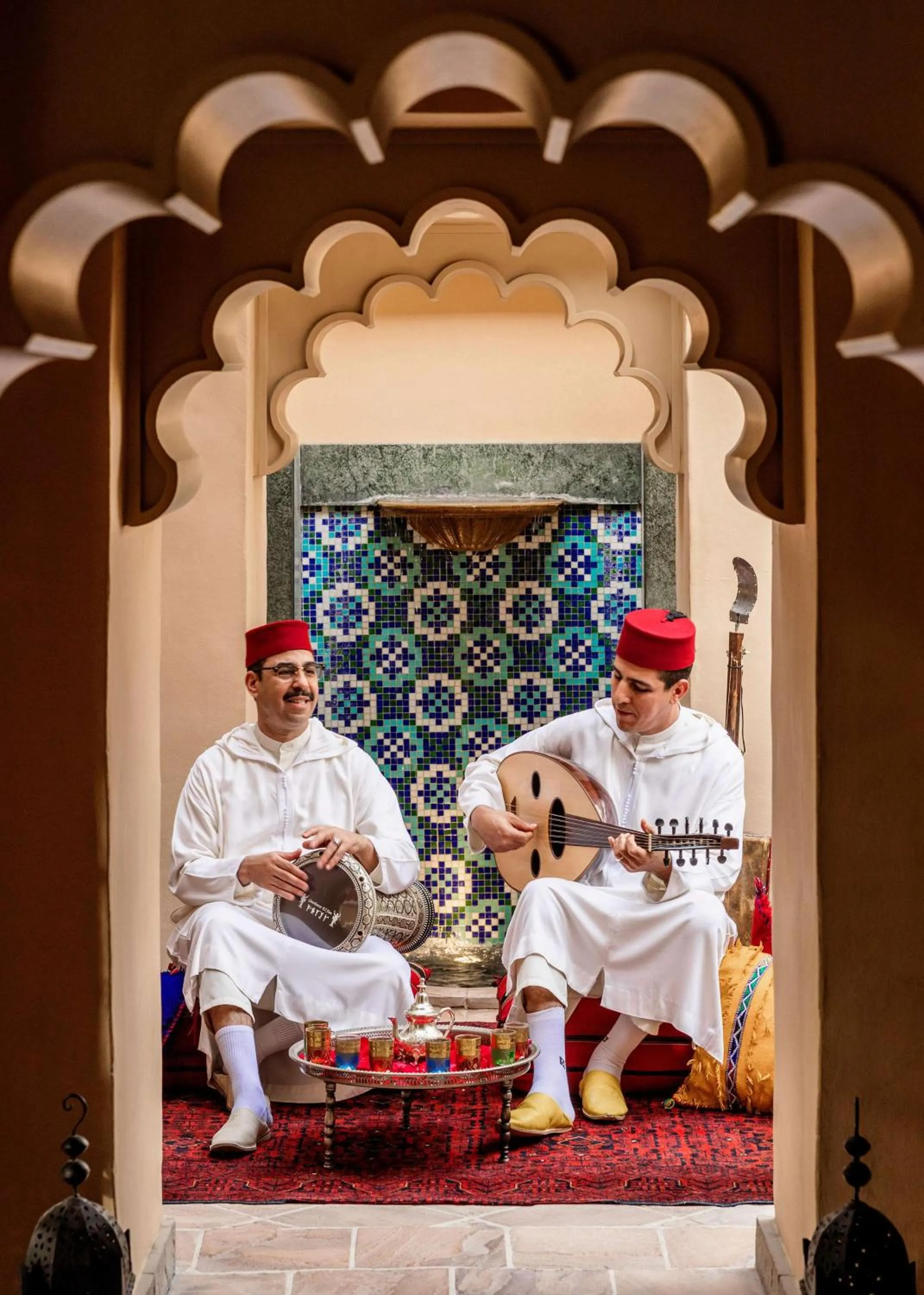 People in One&Only Royal Mirage Resort Dubai