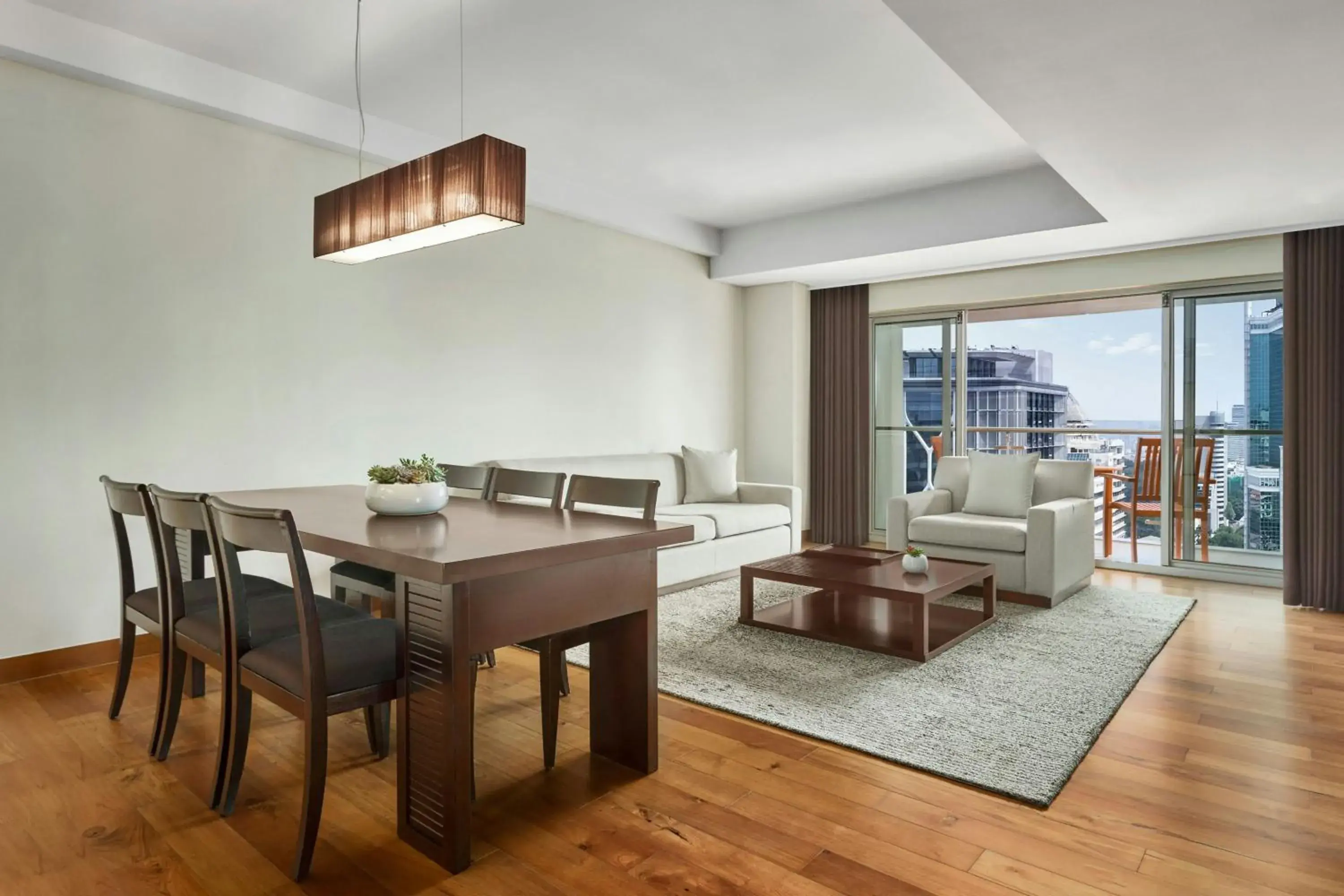 Two-Bedroom Apartment with One King Bed and Two Twin Beds in JW Marriott Hotel & Suites Saigon, The Apartments Two-Bedroom Apartment with One King Bed and Two Twin Beds in JW Marriott Hotel & Suites Saigon, The Apartments