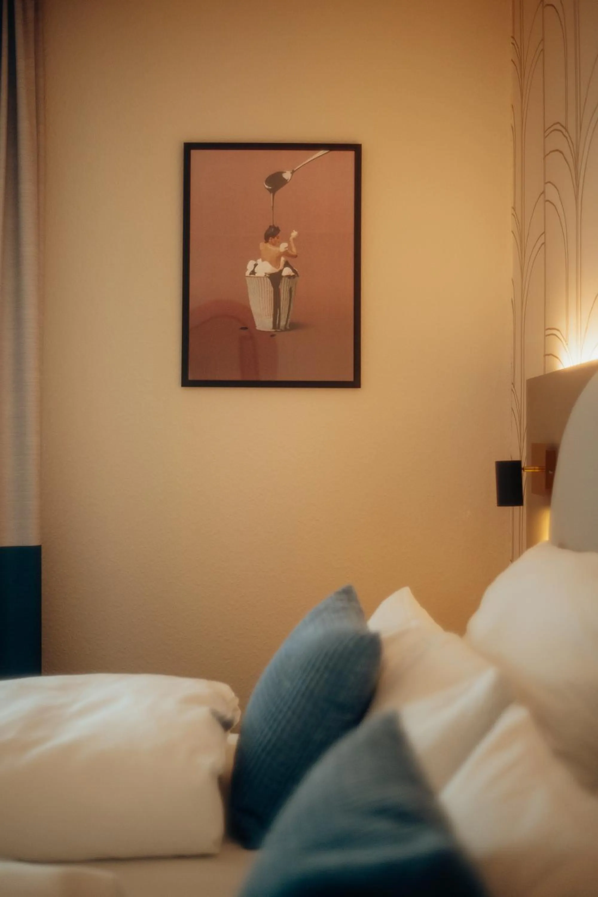 Decorative detail, Bed in guestified LIYANA Hotel