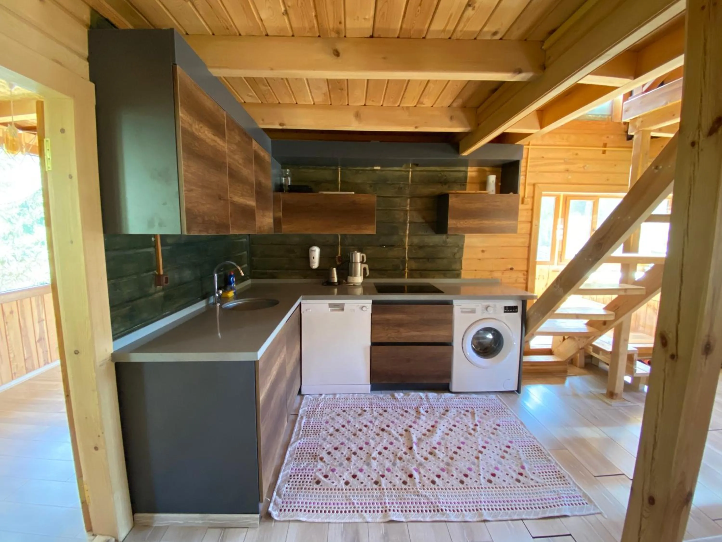 Kitchen or kitchenette in Ayder Villa Gencal