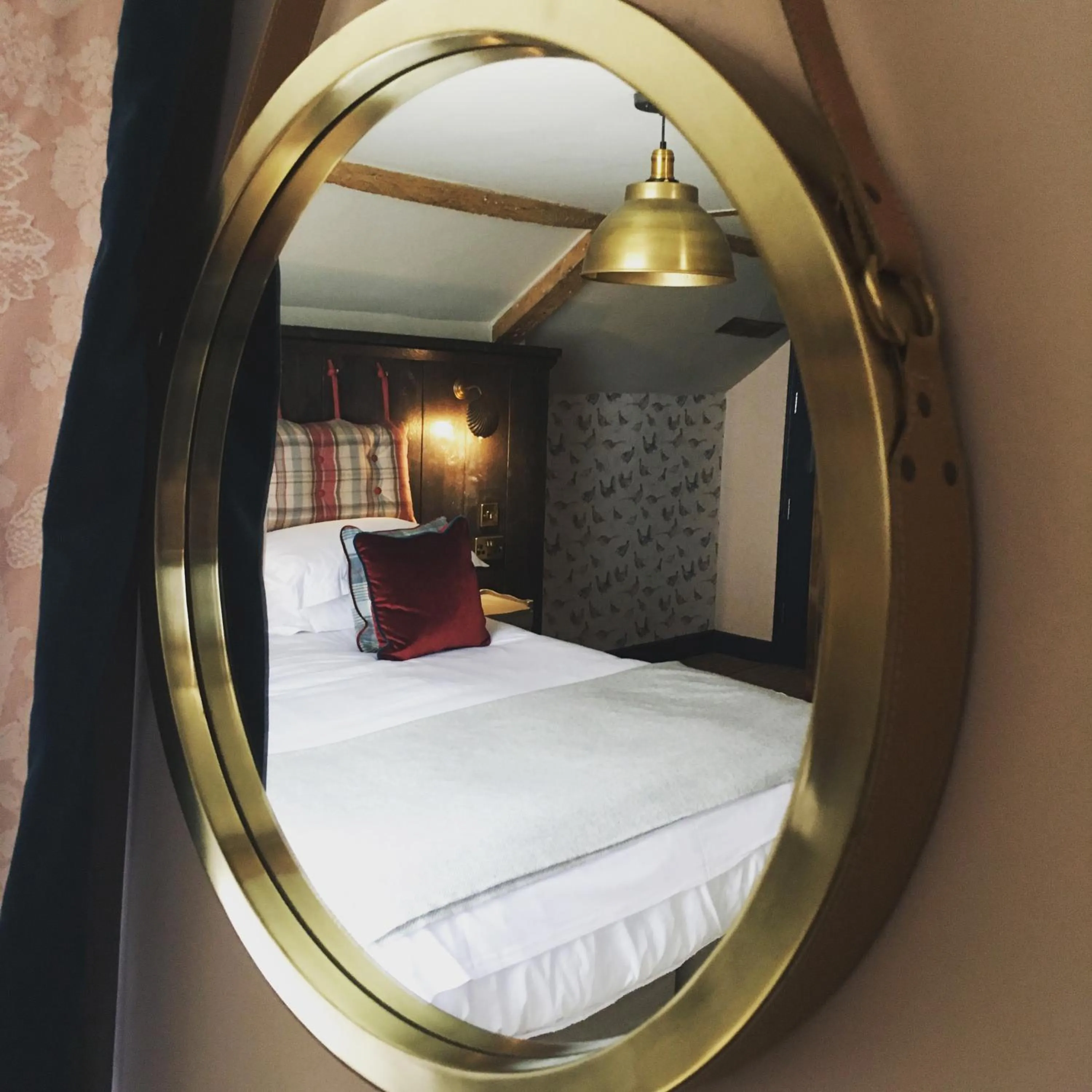 Decorative detail, Bed in The Stag at Stow