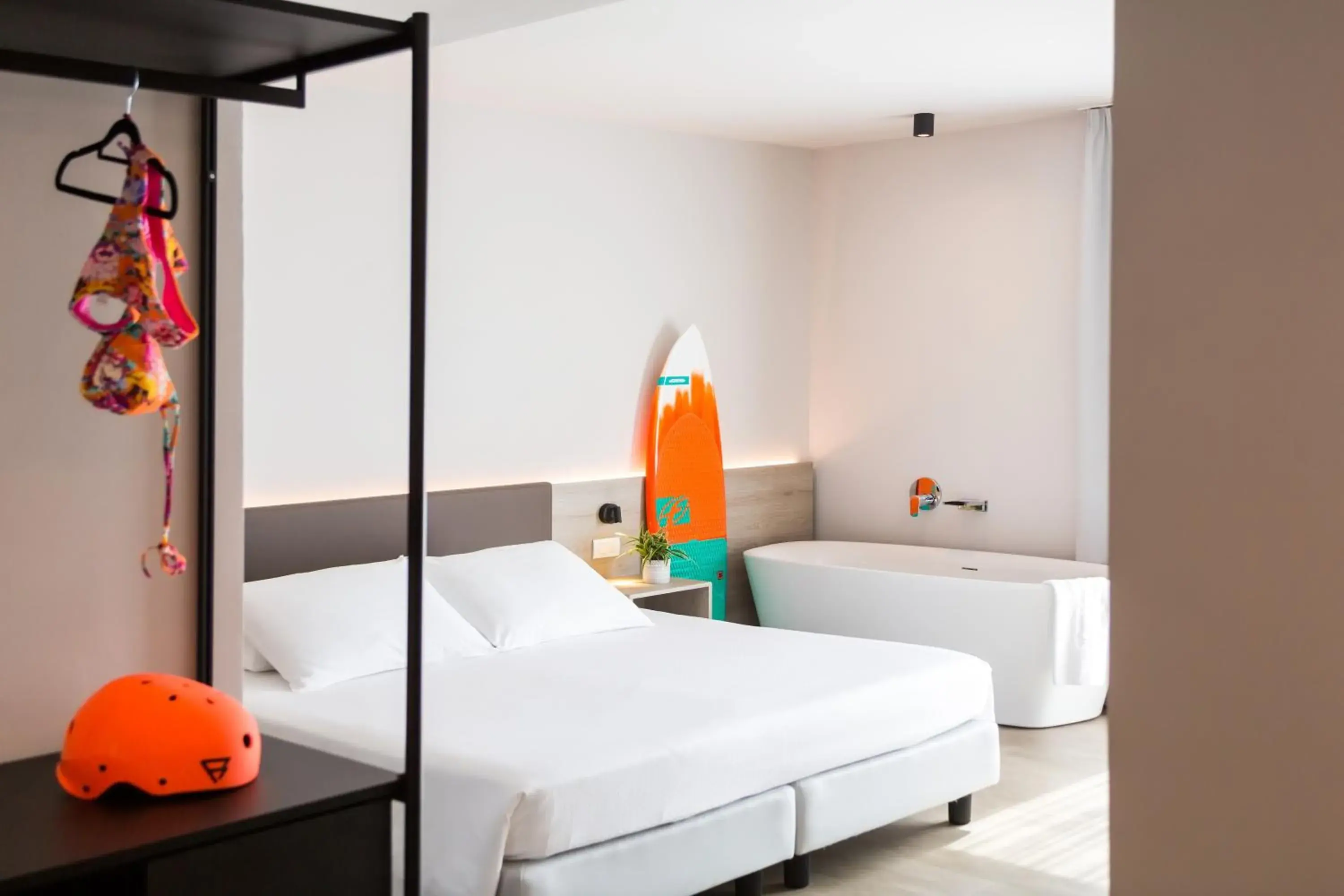 Decorative detail, Bed in GoTì Hotel Decorative detail, Bed in GoTì Hotel