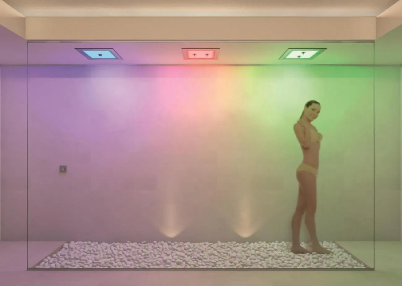 Steam room in GoTì Hotel