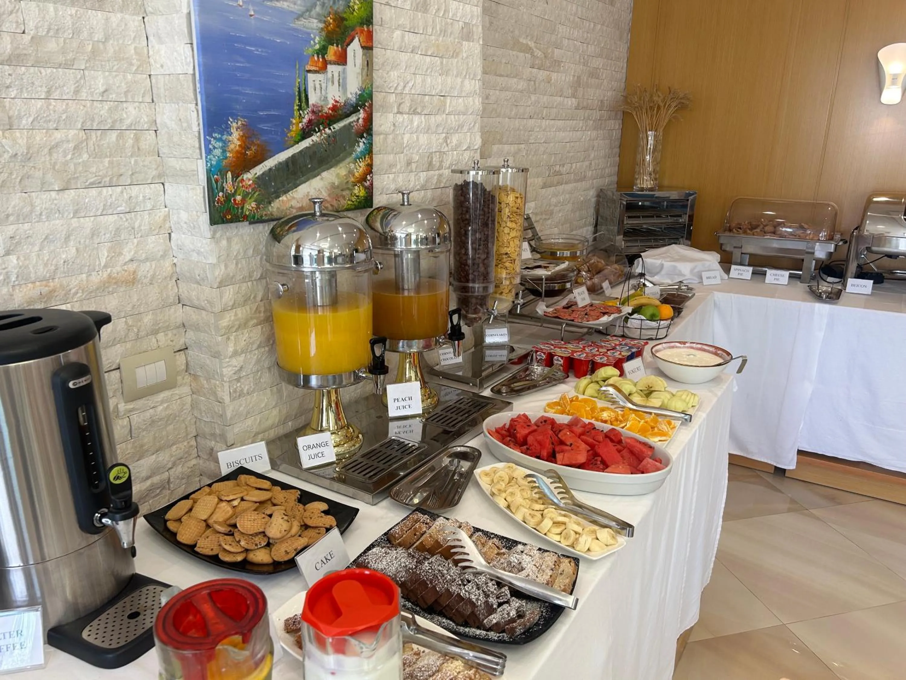 Buffet breakfast in Hotel Luxury