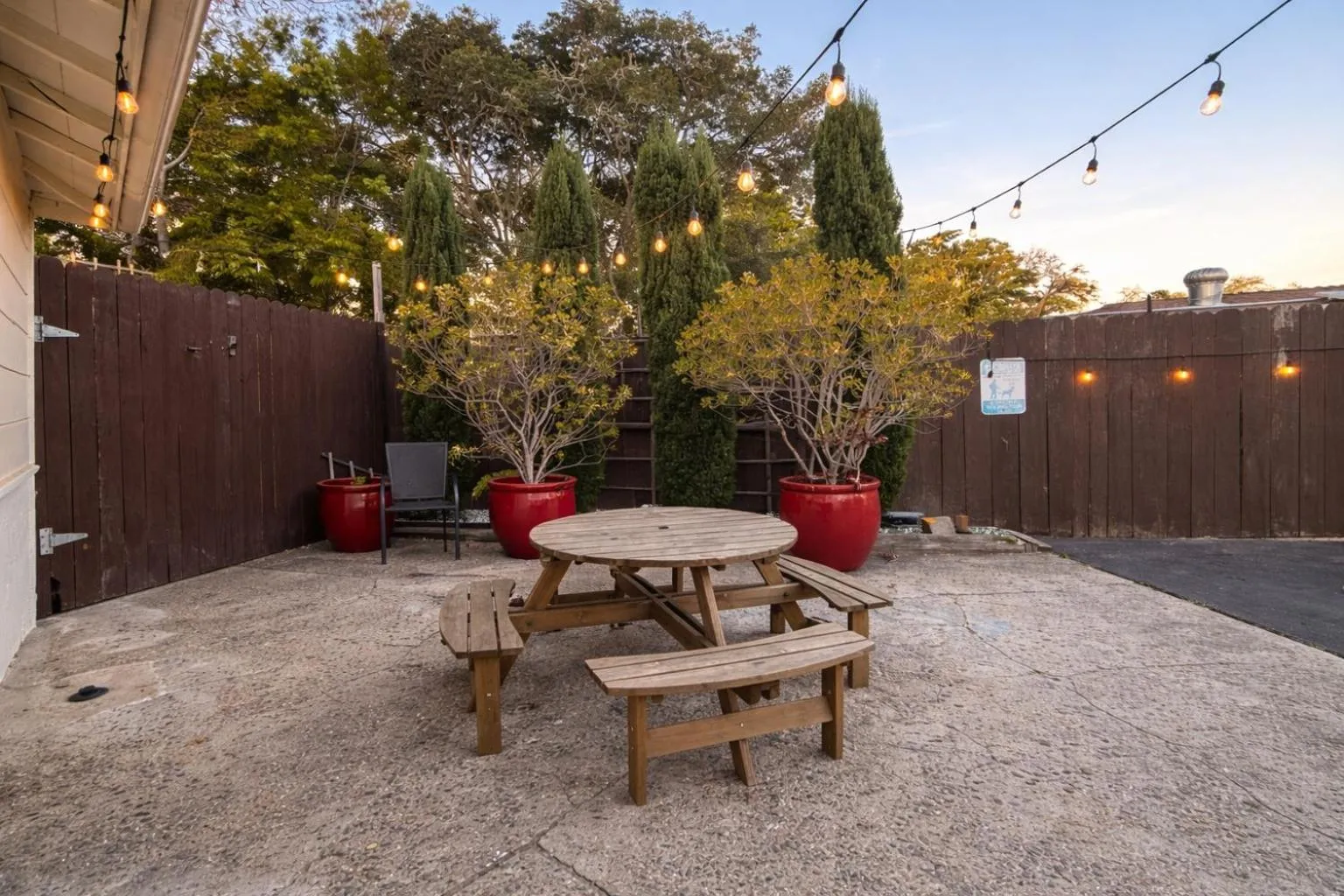 Patio in Fisherman's Cove Inn
