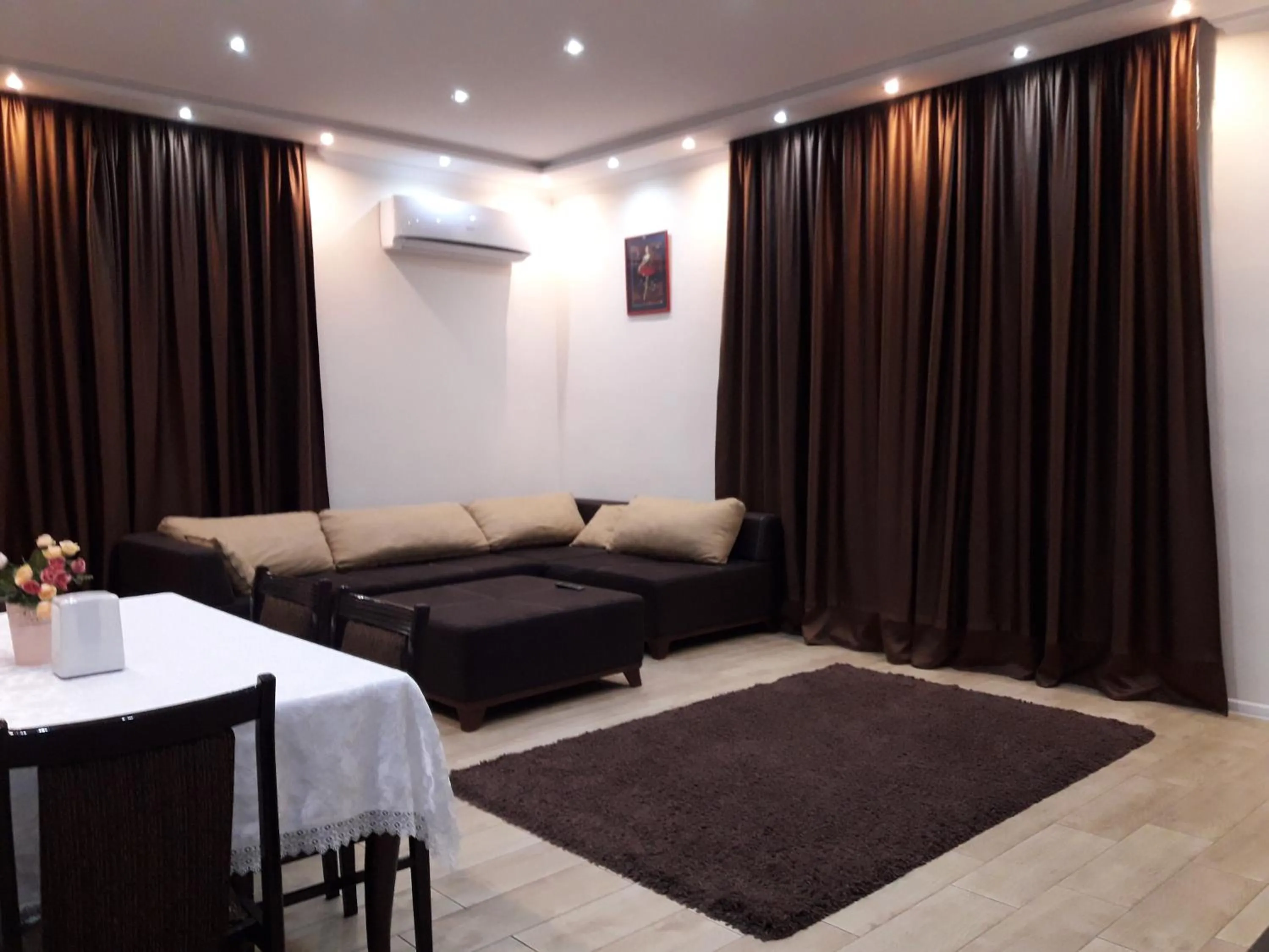 Kitchen or kitchenette in Tskaltubo Apartment Mirian Mepe
