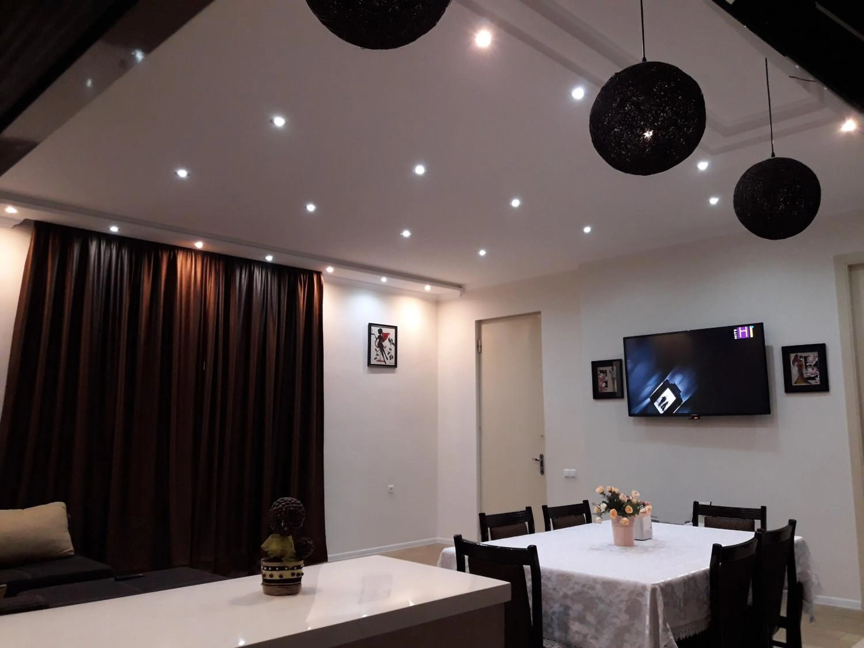 Kitchen or kitchenette in Tskaltubo Apartment Mirian Mepe