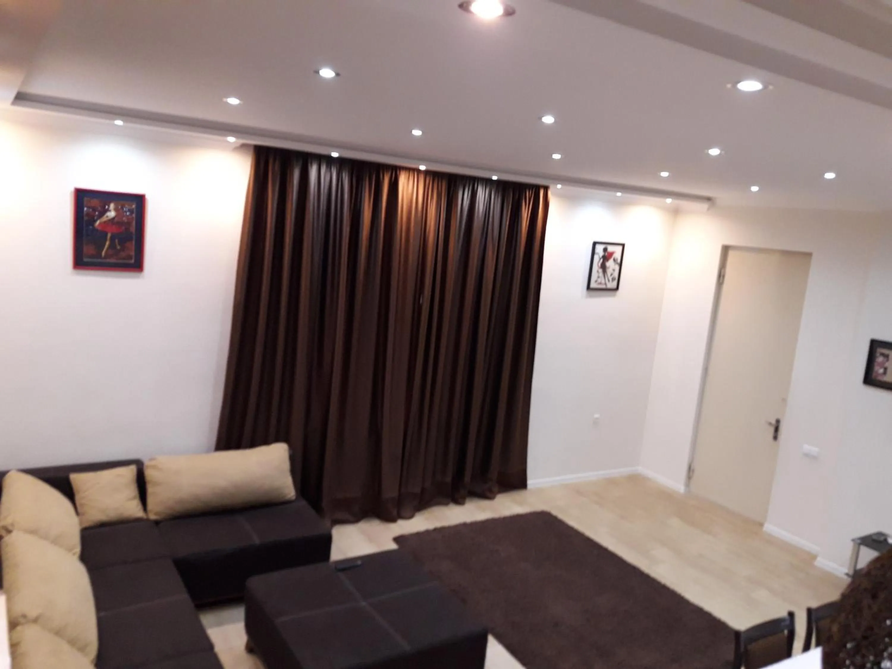 Kitchen or kitchenette, Bed in Tskaltubo Apartment Mirian Mepe