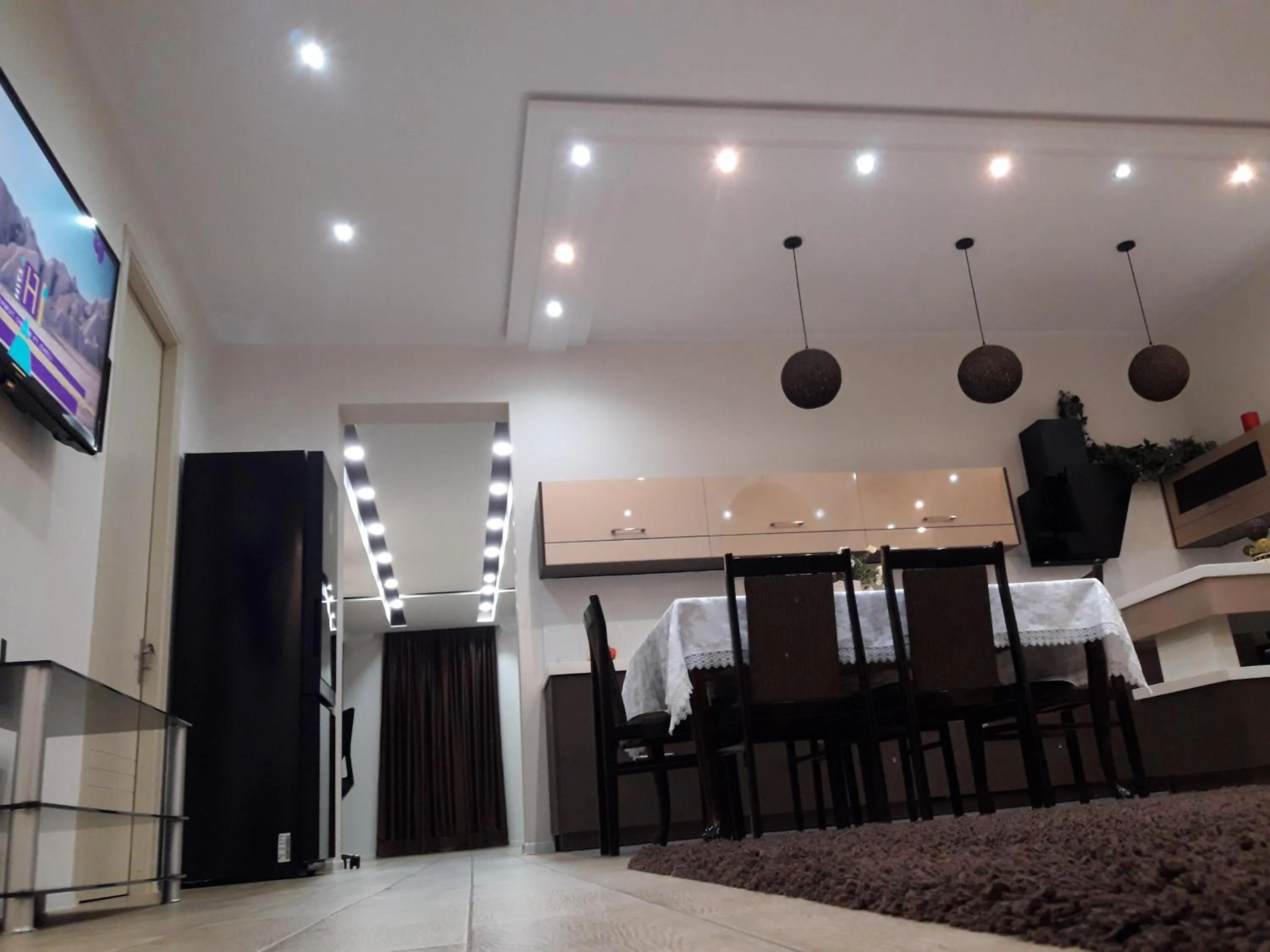 Kitchen or kitchenette in Tskaltubo Apartment Mirian Mepe