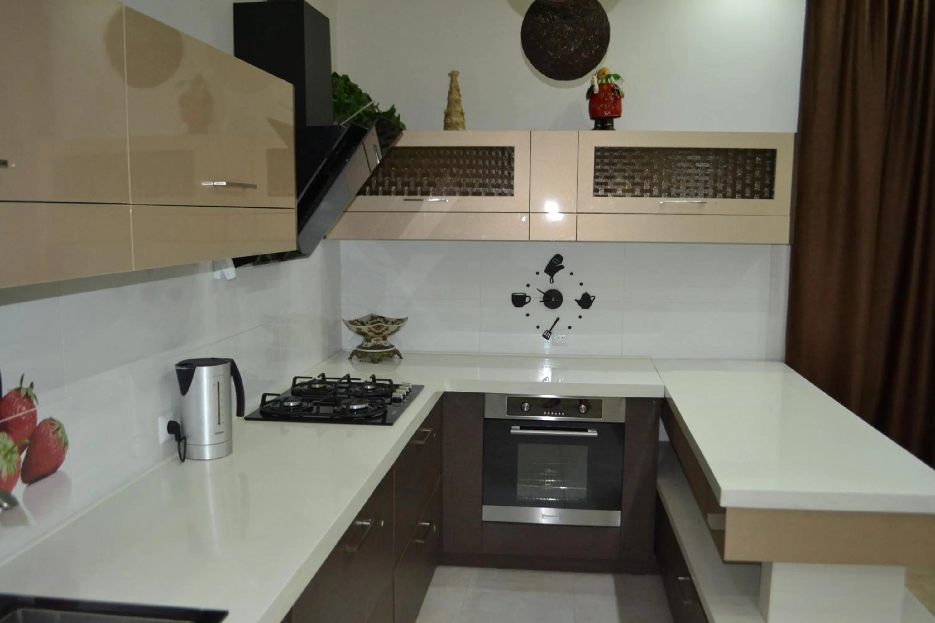 Kitchen or kitchenette in Tskaltubo Apartment Mirian Mepe