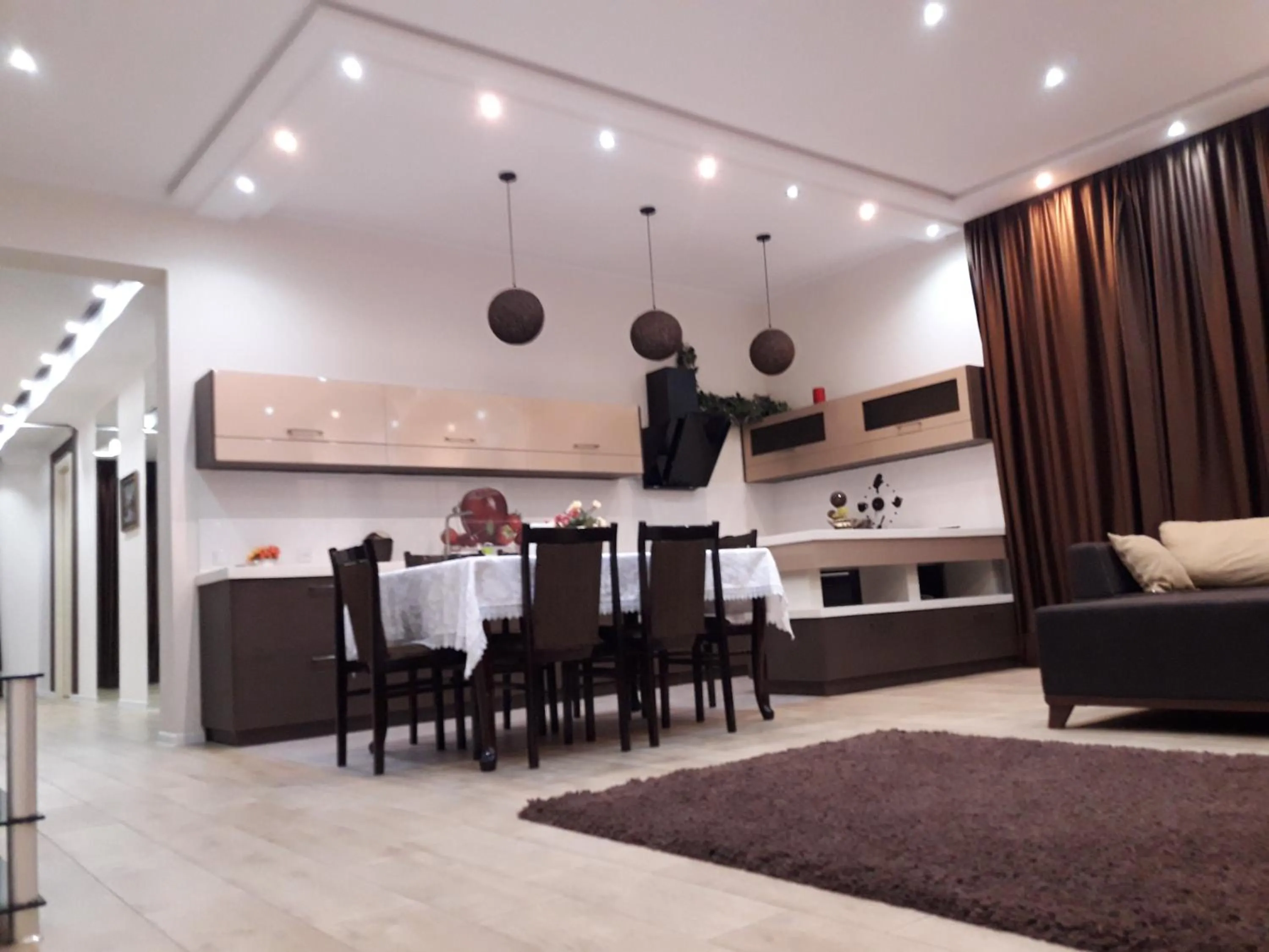 Kitchen or kitchenette in Tskaltubo Apartment Mirian Mepe