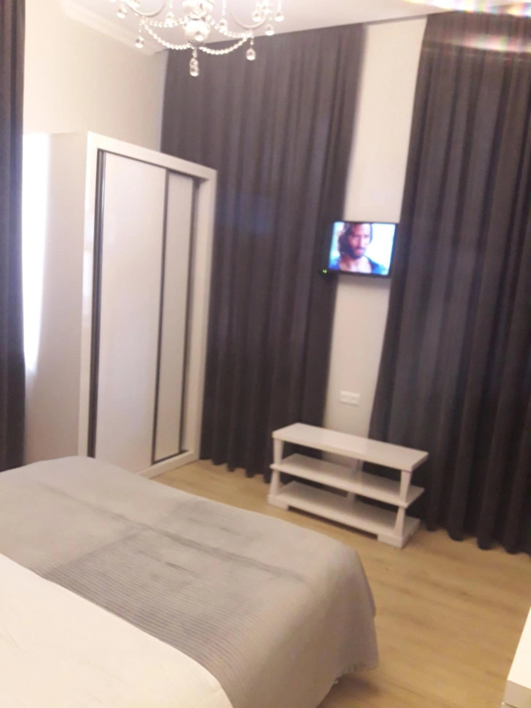 Bedroom, Bed in Tskaltubo Apartment Mirian Mepe