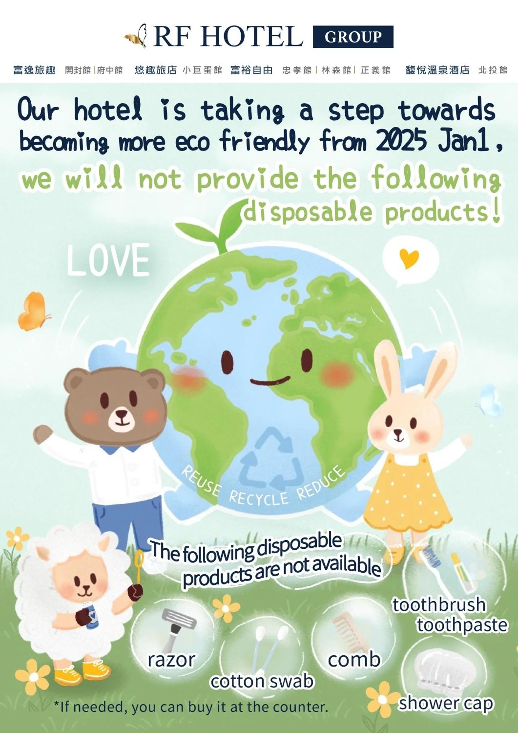 Text overlay in RF Hotel  Linsen